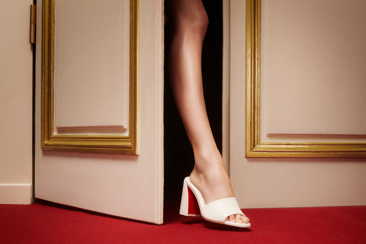 Christian Louboutin Shoes | Ruban Obscur Croc Satin Ankle Strap Sanda,… | Red  bottom heels christian louboutin, Christian louboutin shoes, Ankle strap  sandals heels