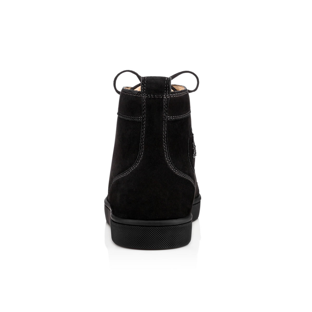 Christian Louboutin Black Suede Spike-Toe High-Top Boots Louboutin Electroboot Black Suede Ankle Boots With Spikes  main image 2