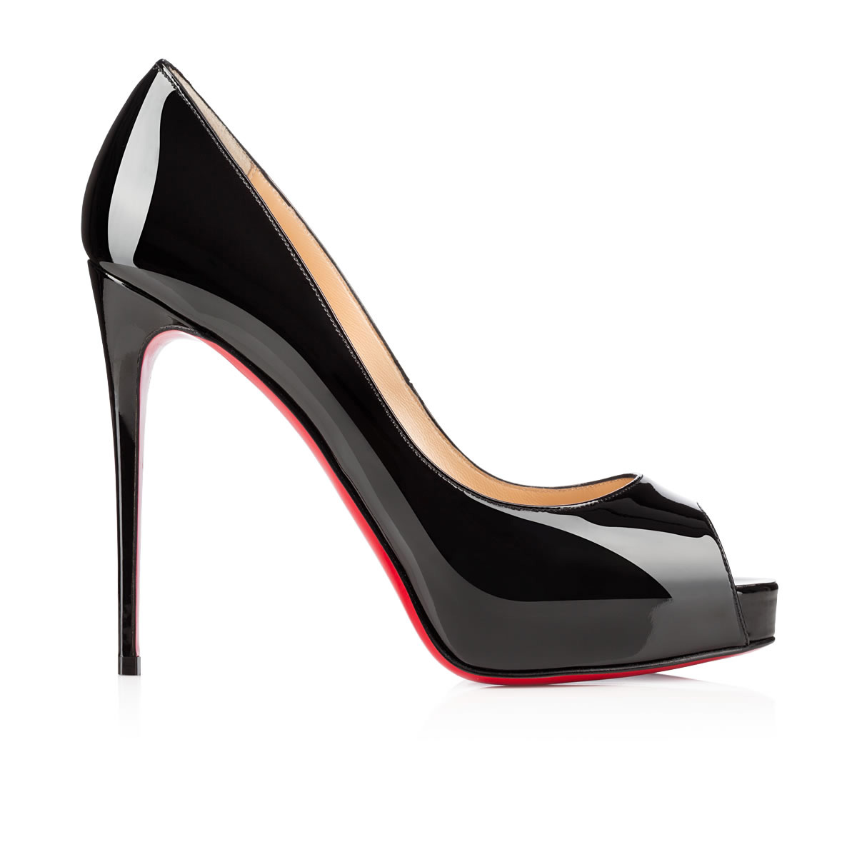 christian louboutin heels 38.5 Very Prive Patent Red Sole Pumps