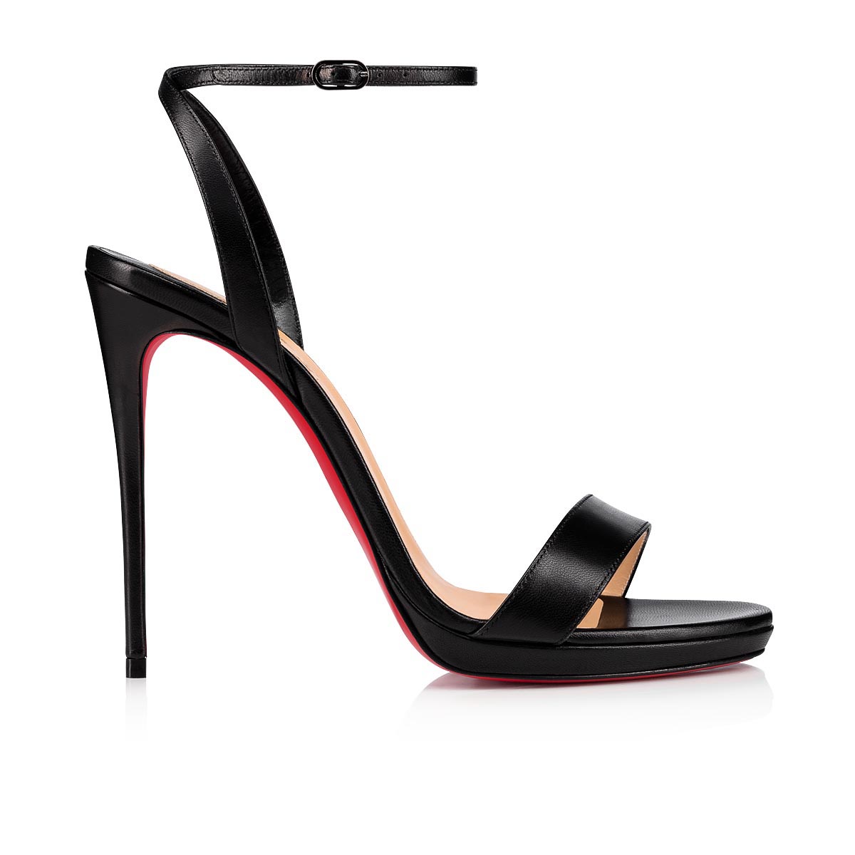 Christian Louboutin Loubi Queen 38 Nappa Leather 120mm Wrapped Stiletto  Pumps CL-S0401P-0001