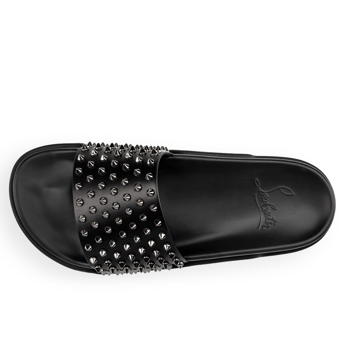 Christian Louboutin Pool Fun Spiked Leather Slides 38.5 – Thee Hivee