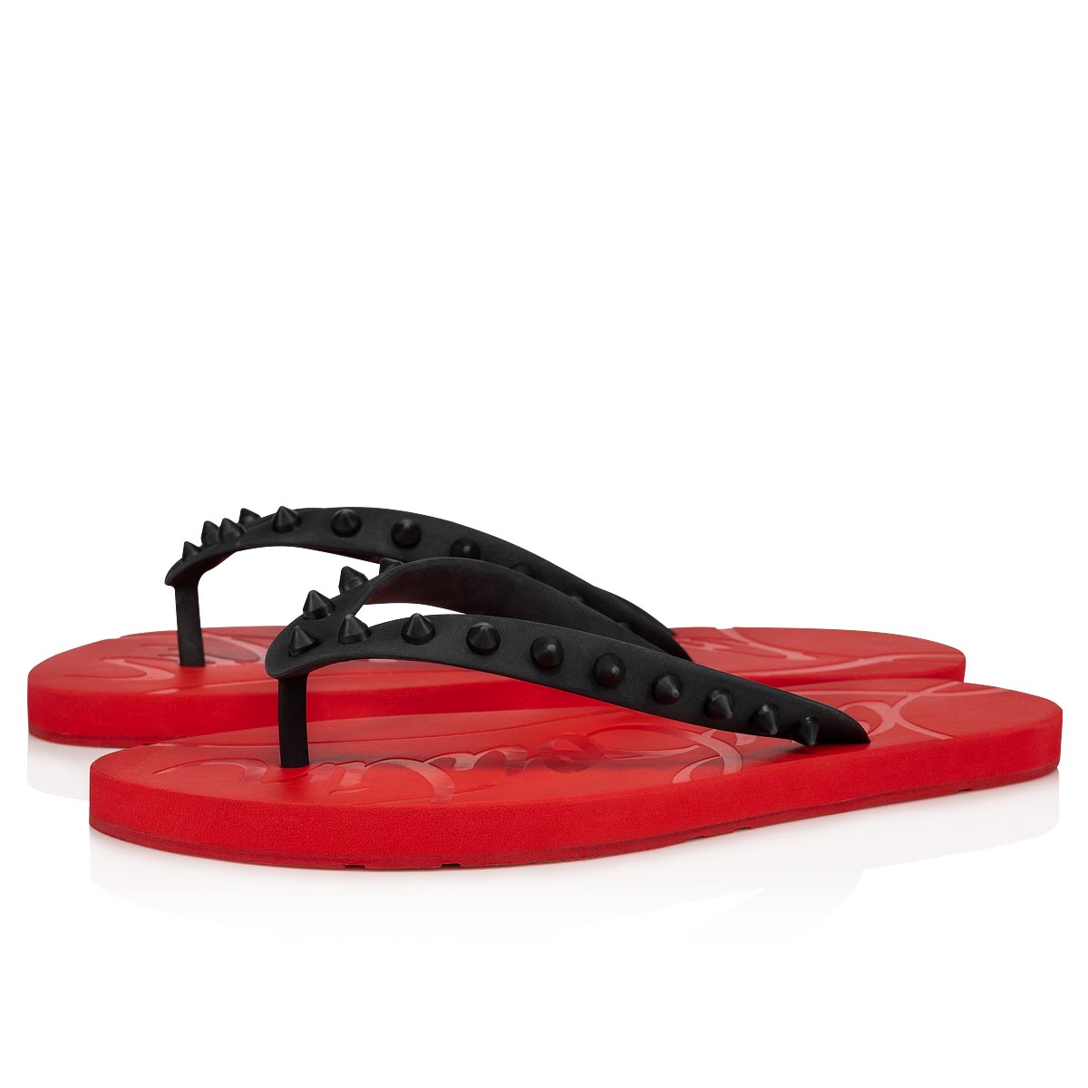 Loubi Flip Thong Sandals in Black - Christian Louboutin