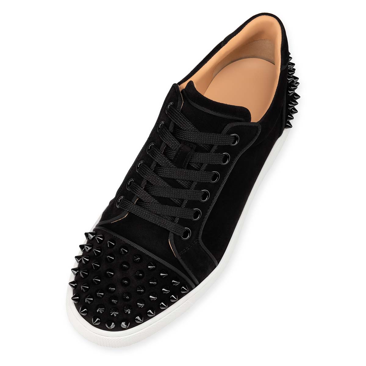 Christian Louboutin Vieira Spikes Black - Womens Shoes - Size 40.5