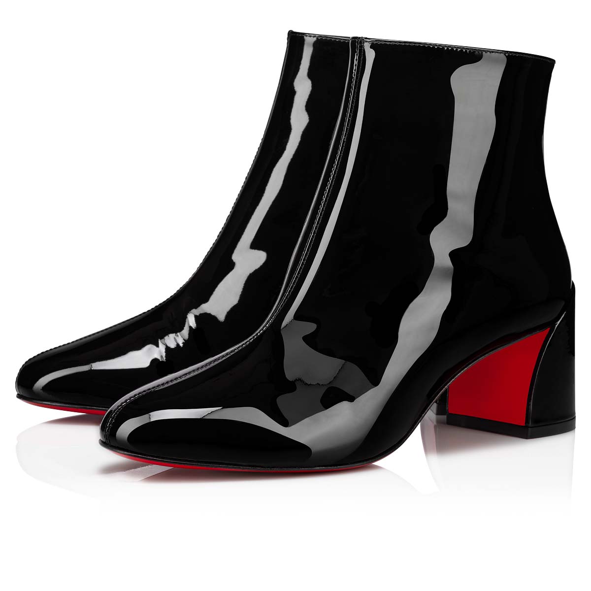 Turela - 55 mm Ankle boots - Patent calf leather - Black - Women