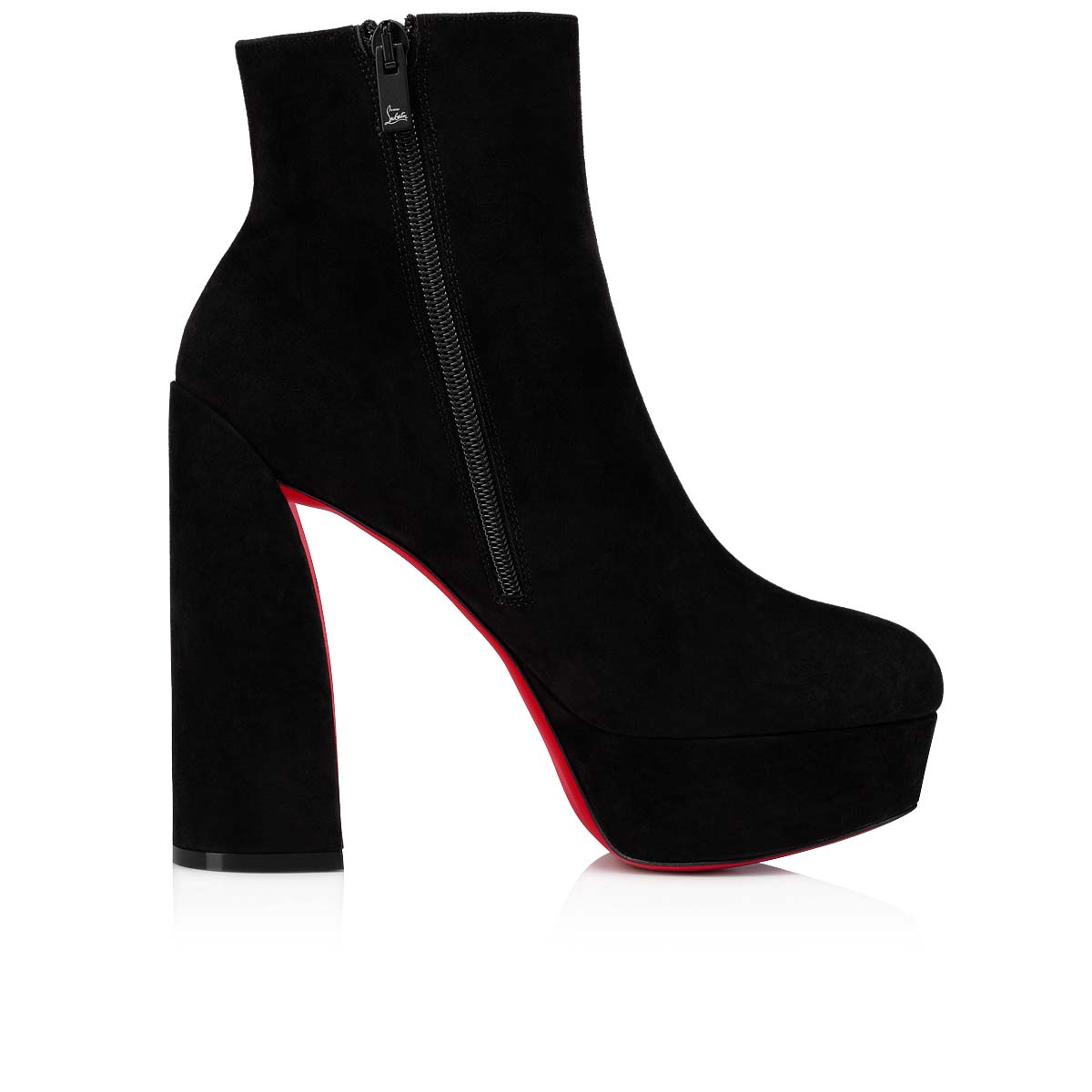 Christian Louboutin Black Suede Bellissima Ankle Booties