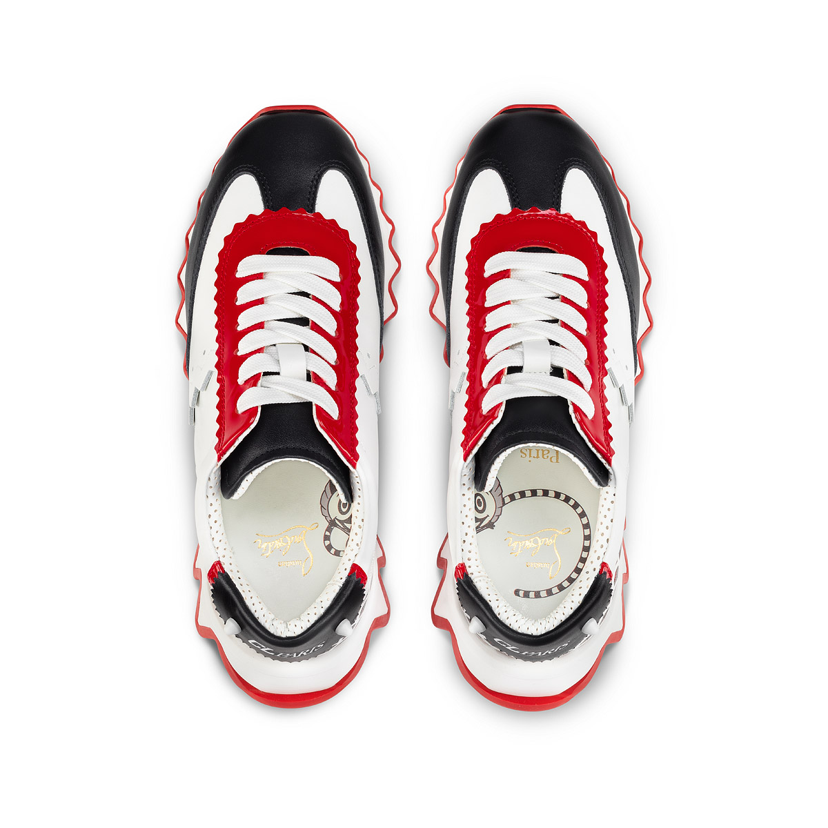 Christian Louboutin Kid's Mini Shark Runner Sneakers