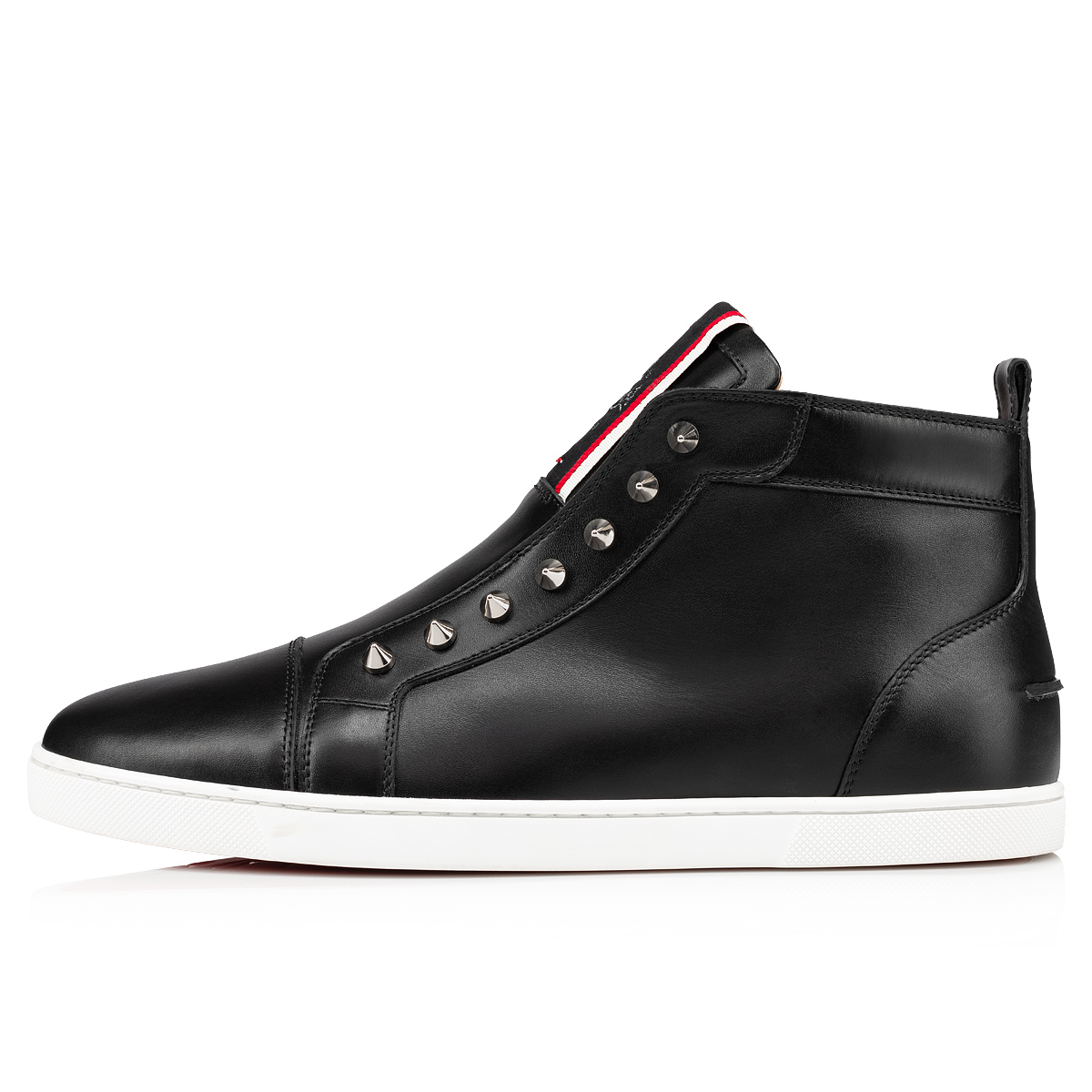 F.A.V Fique A Vontade Mid Cut - High-top sneakers - Calf leather - Black - Christian  Louboutin