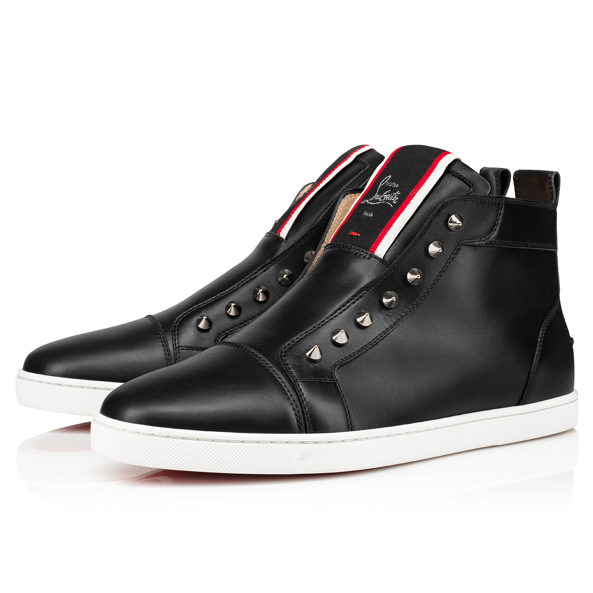 Louis - High-top sneakers - Calf leather - Black - Christian Louboutin
