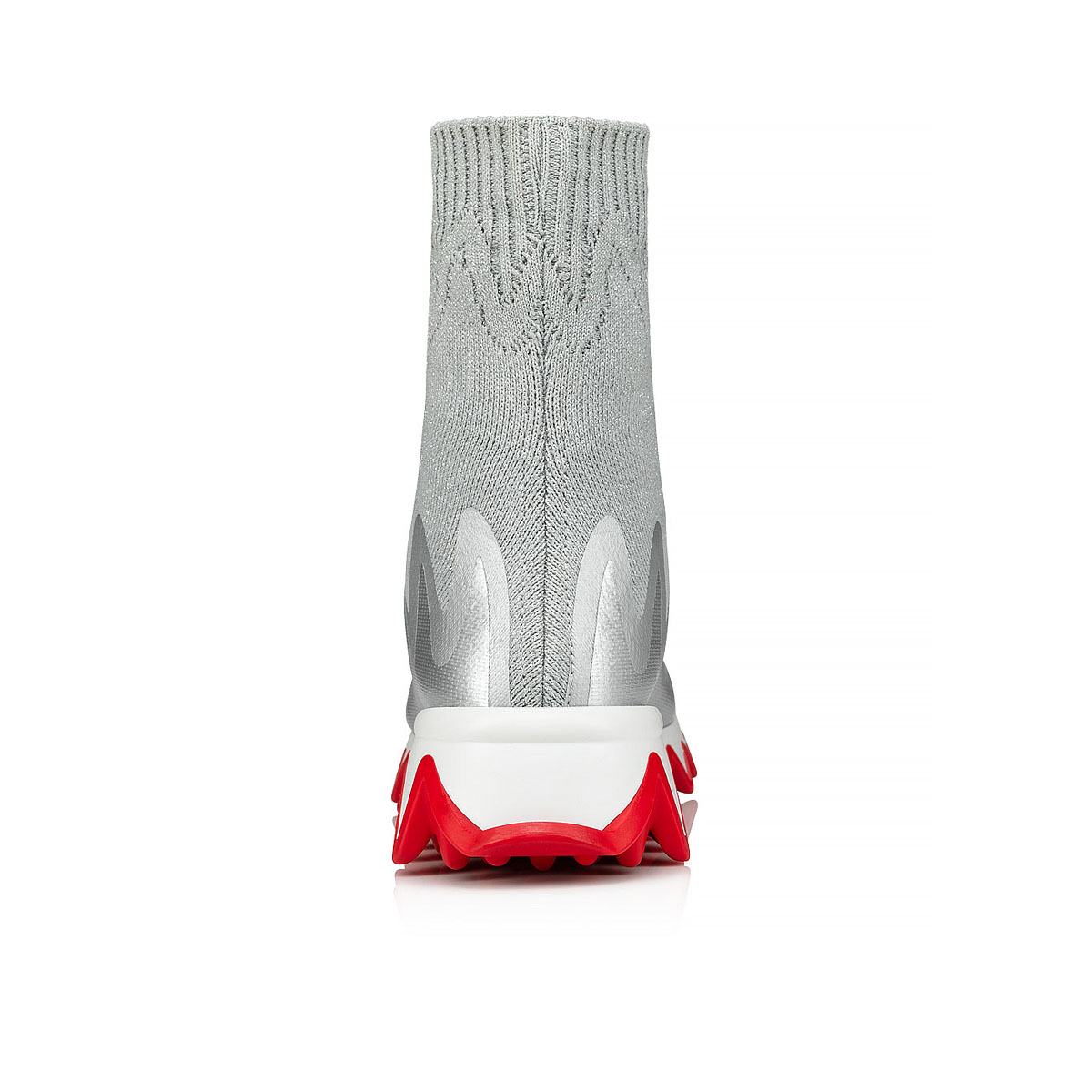 Mini Sharky Sock - Sneakers - Mesh - Silver - Christian Louboutin