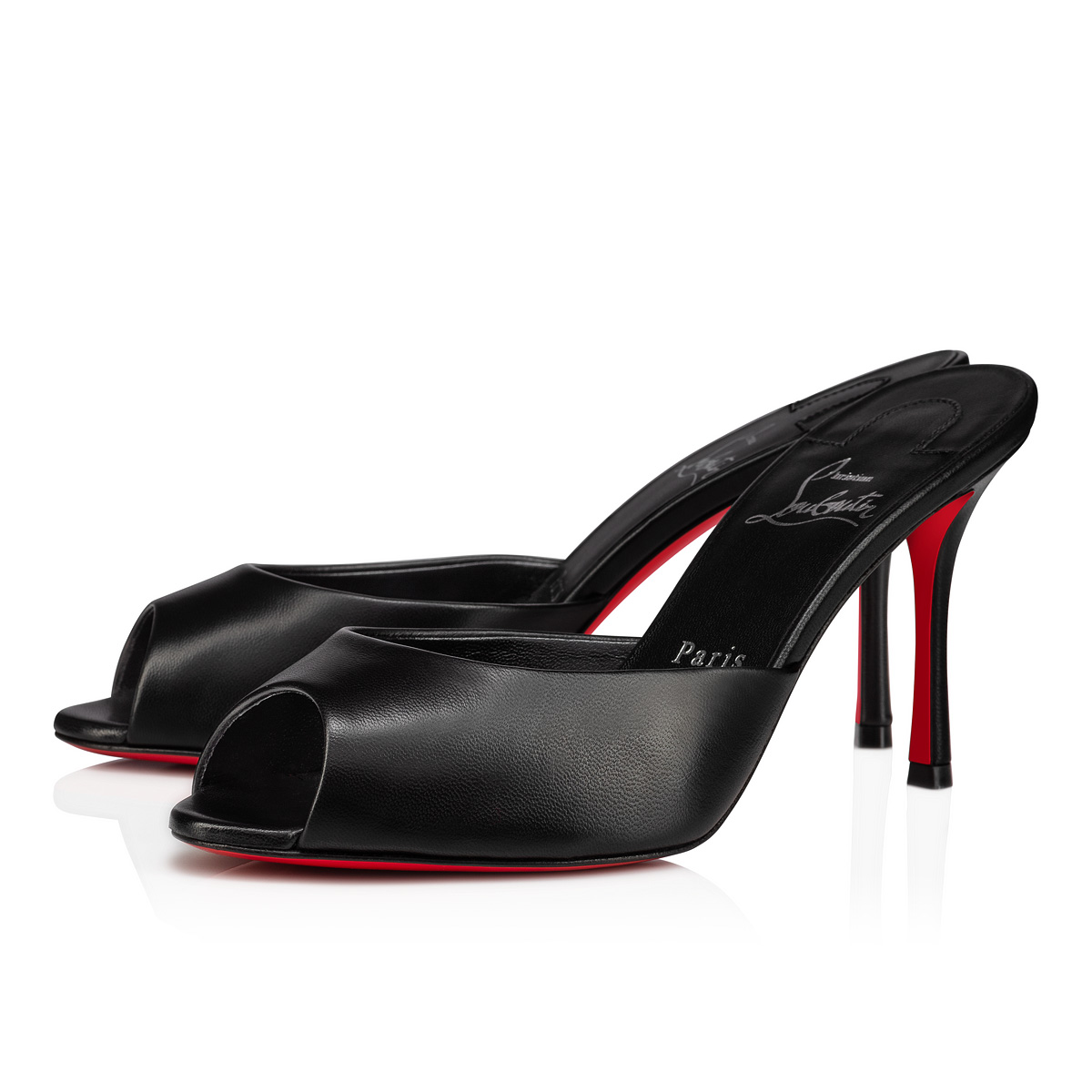 Me Dolly - 85 mm Mules - Nappa leather - Black - Women - Christian