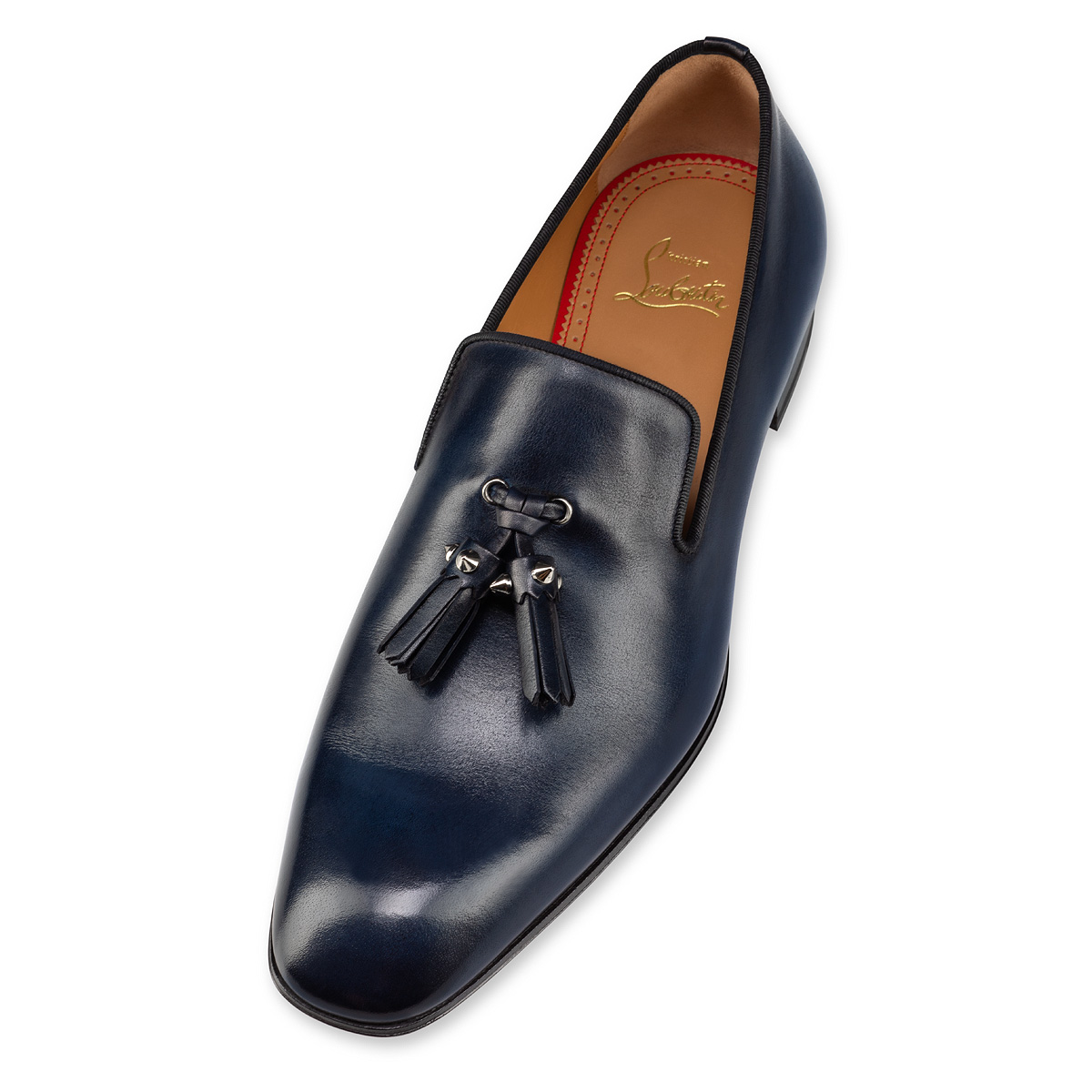 Dandelion Tassel - Loafers - Patinated calf leather - Marine