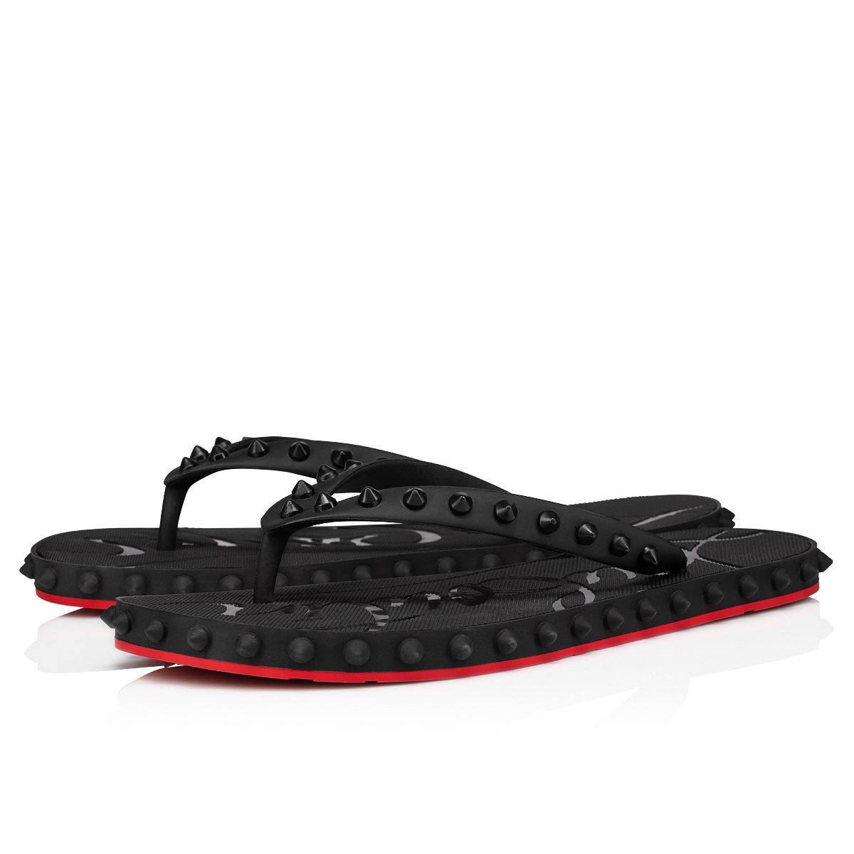 Super Loubi Flip - Flip-flops - Rubber - Black - Women - Christian