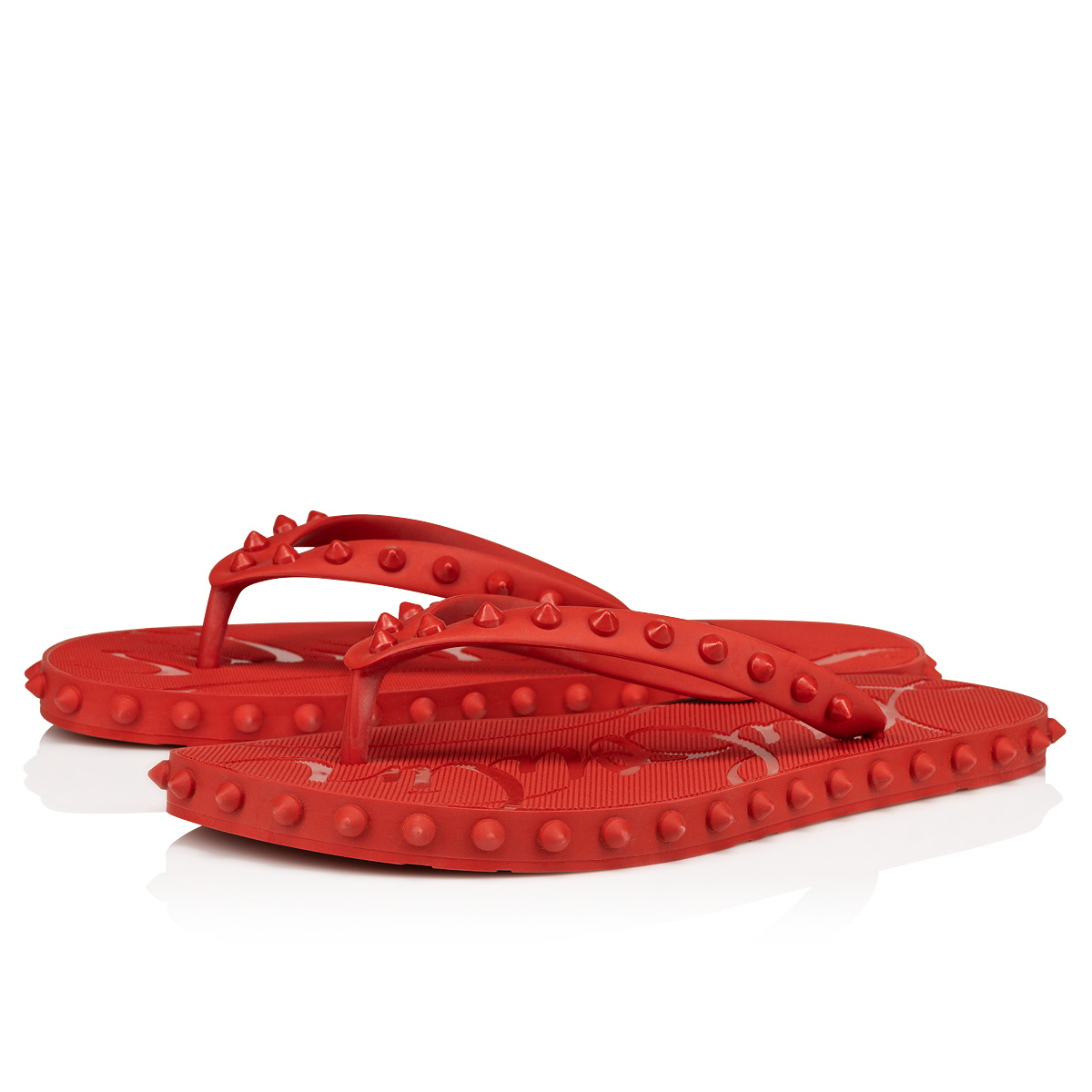 Christian Louboutin Loubi Flip Red Sandals – Zoo Fashions