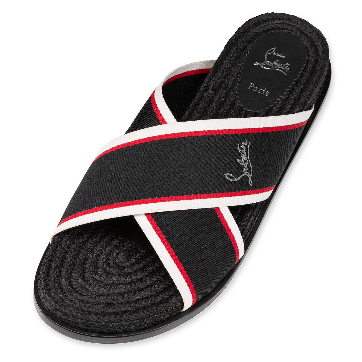Christian Louboutin Hot Cross Black Sandals –