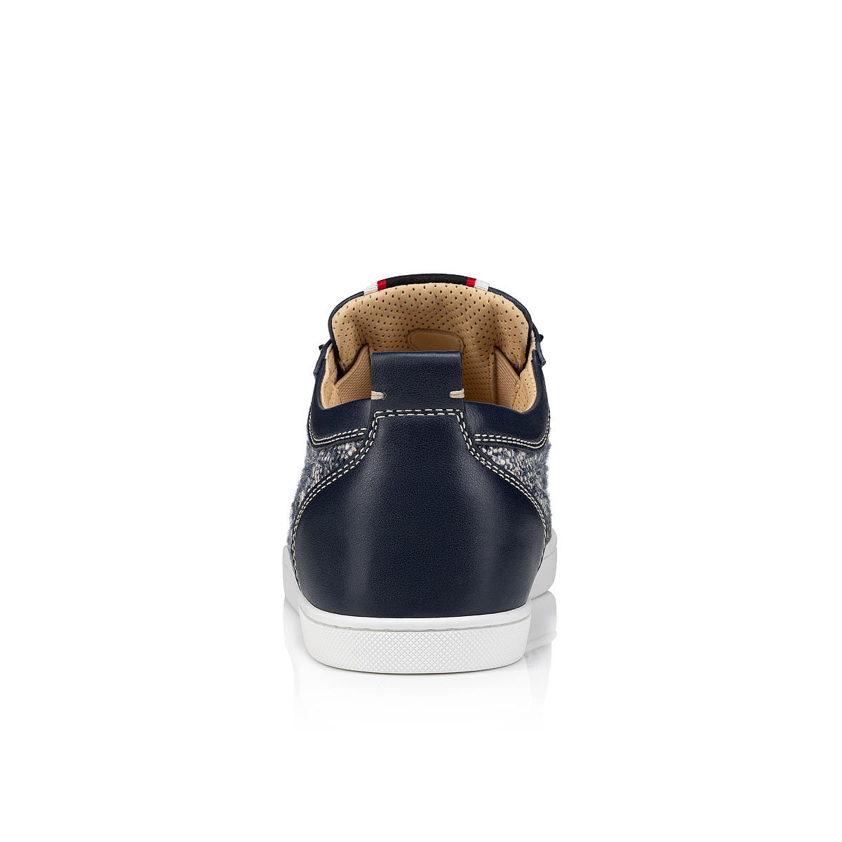 F.A.V Fique A Vontade Christian States Navy and - Wool - - leather United Louboutin - calf Sneakers