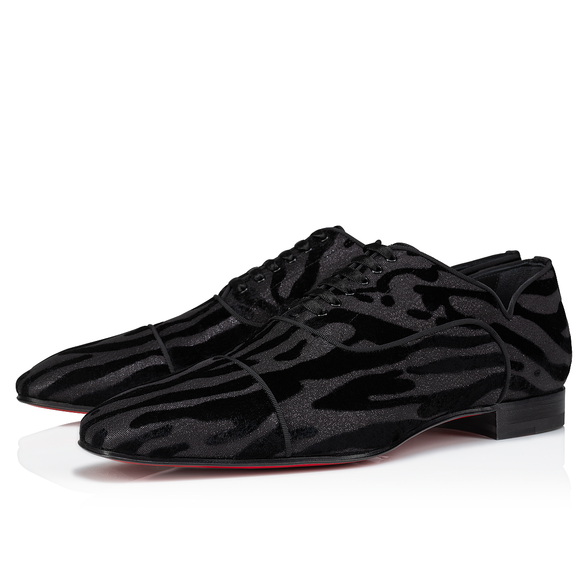 Greggy Chic Oxfords Quagga velvet Black Men Christian Louboutin United States