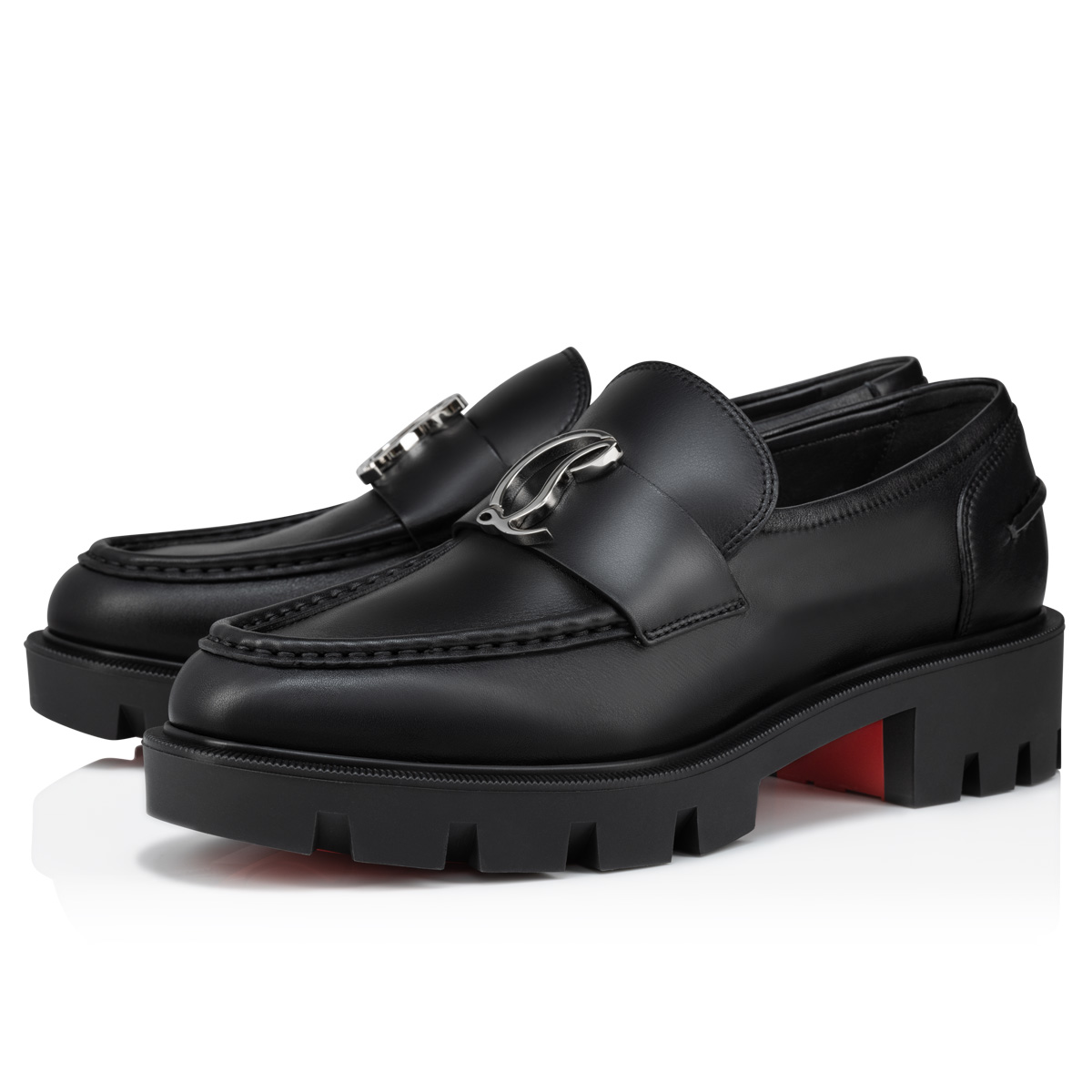 Christian louboutin studded store loafers