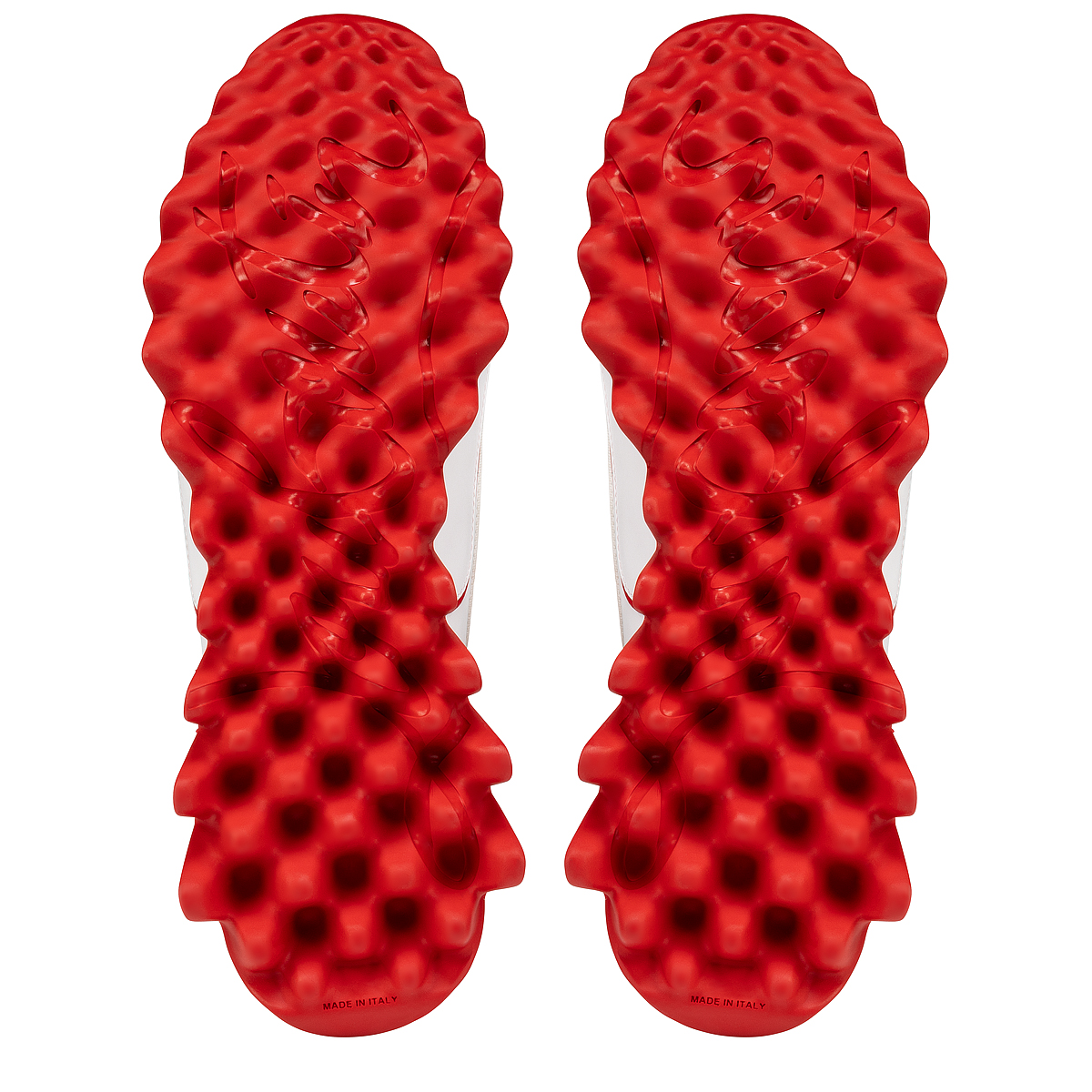 Christian Louboutin スパイクヒール マルチカラー Christian Louboutin White Leather Multicolor Spikes Lady