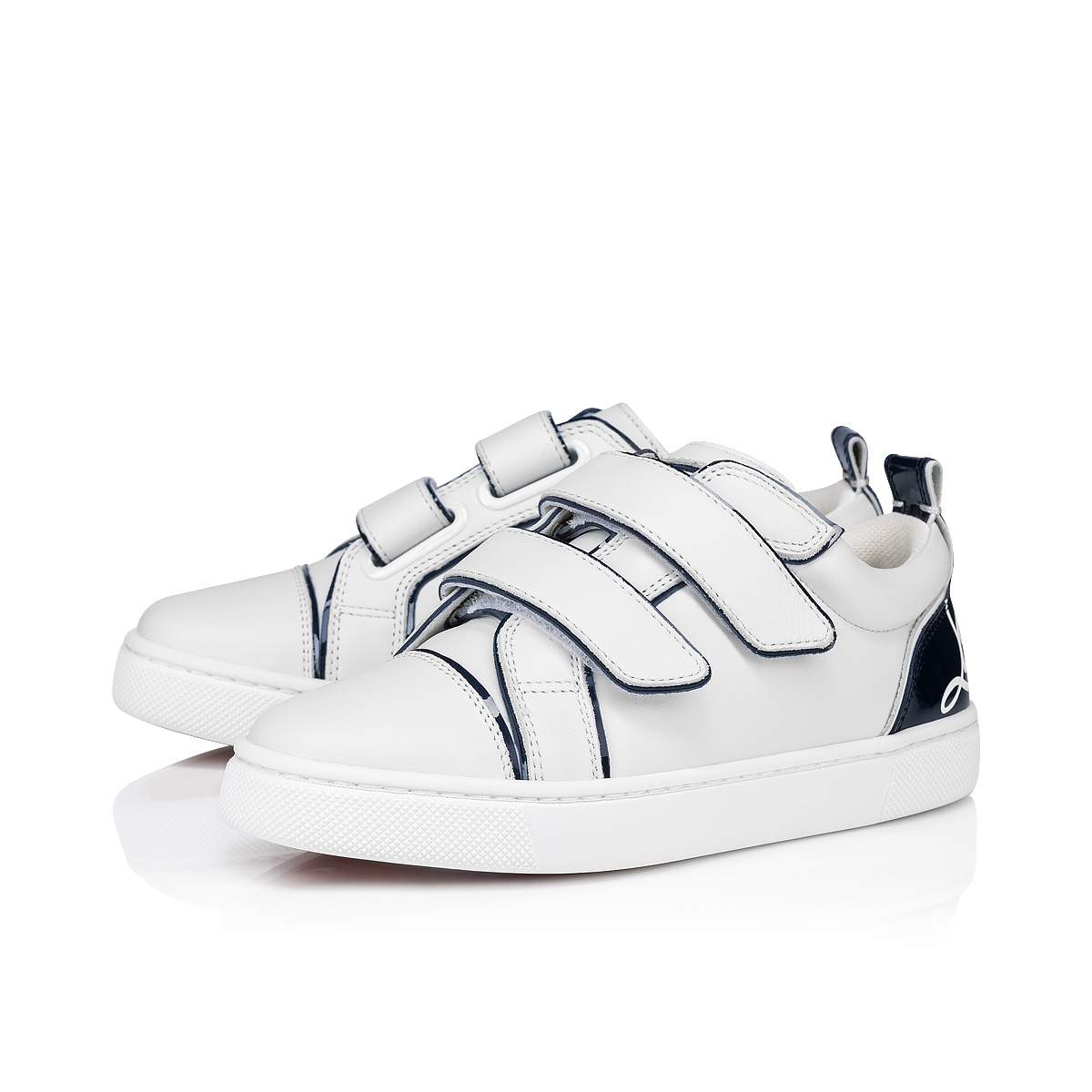 【イオンモール常滑店】Christian Louboutinのスニーカーです Funnyto Scratch - Sneakers - Patent calf leather - Bianco - Kids