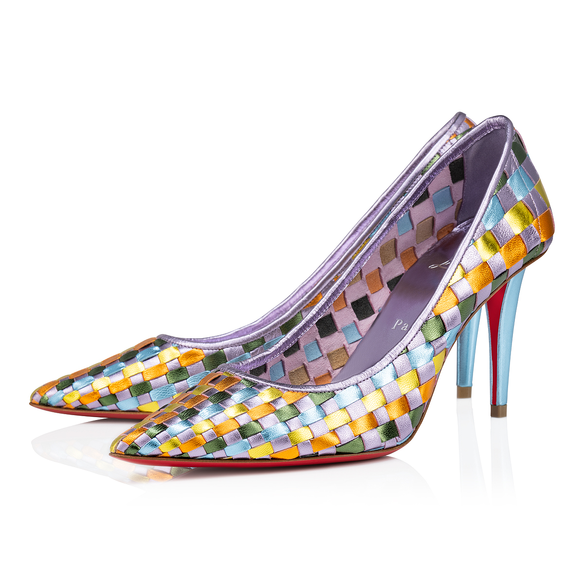 Louboutin sales rainbow shoes