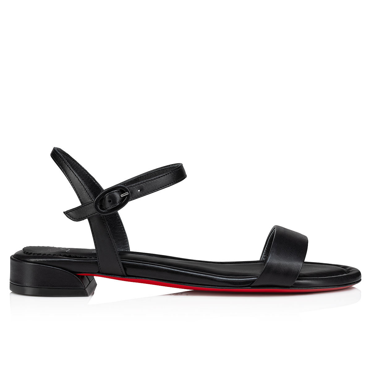Sweet Jane Sandal - Sandals - Lamb nappa leather - Black - Women