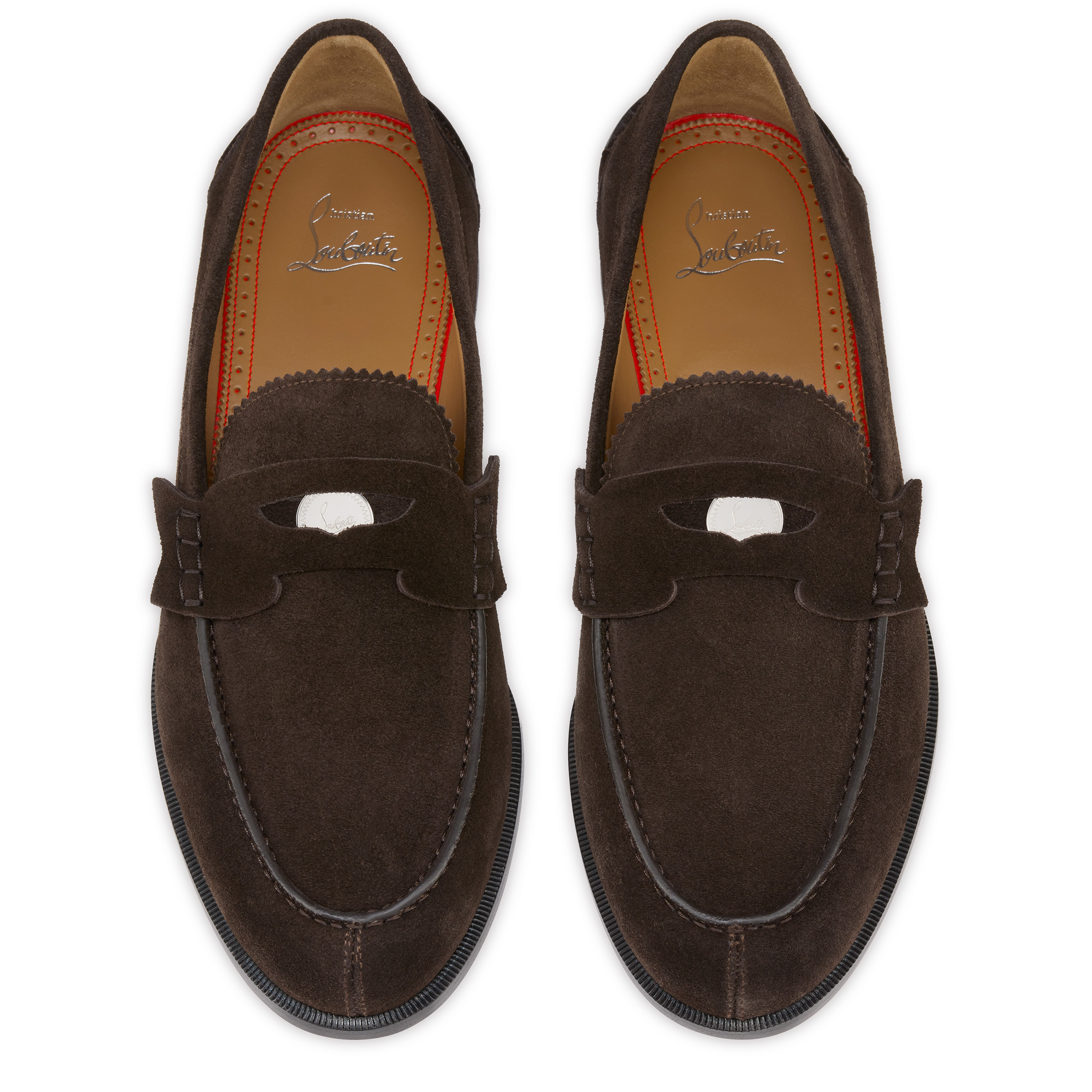 Christian Louboutin Dark Brown Suede Men\'s Loafers
NWT $1,100 CHRISTIAN LOUBOUTIN - *VARSIMOC* Brown Suede Loafers  main image 2