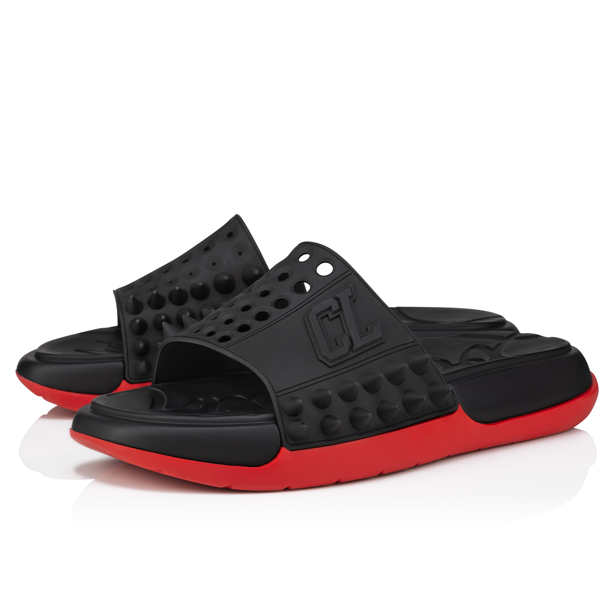 Take It Easy - Mules - Rubber - Black - Men - Christian Louboutin