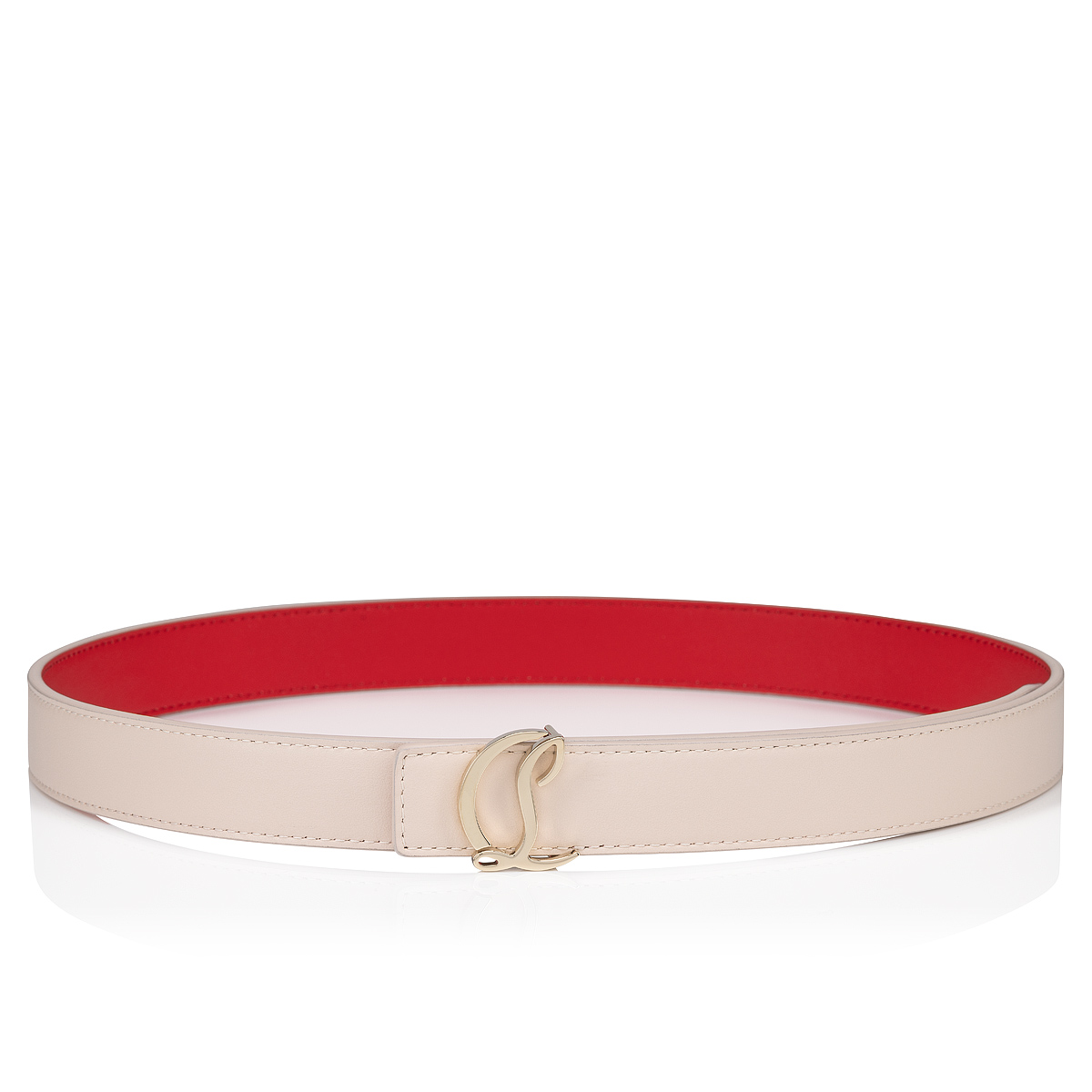 CL Logo Leche Calf leather - Belts - Women - Christian