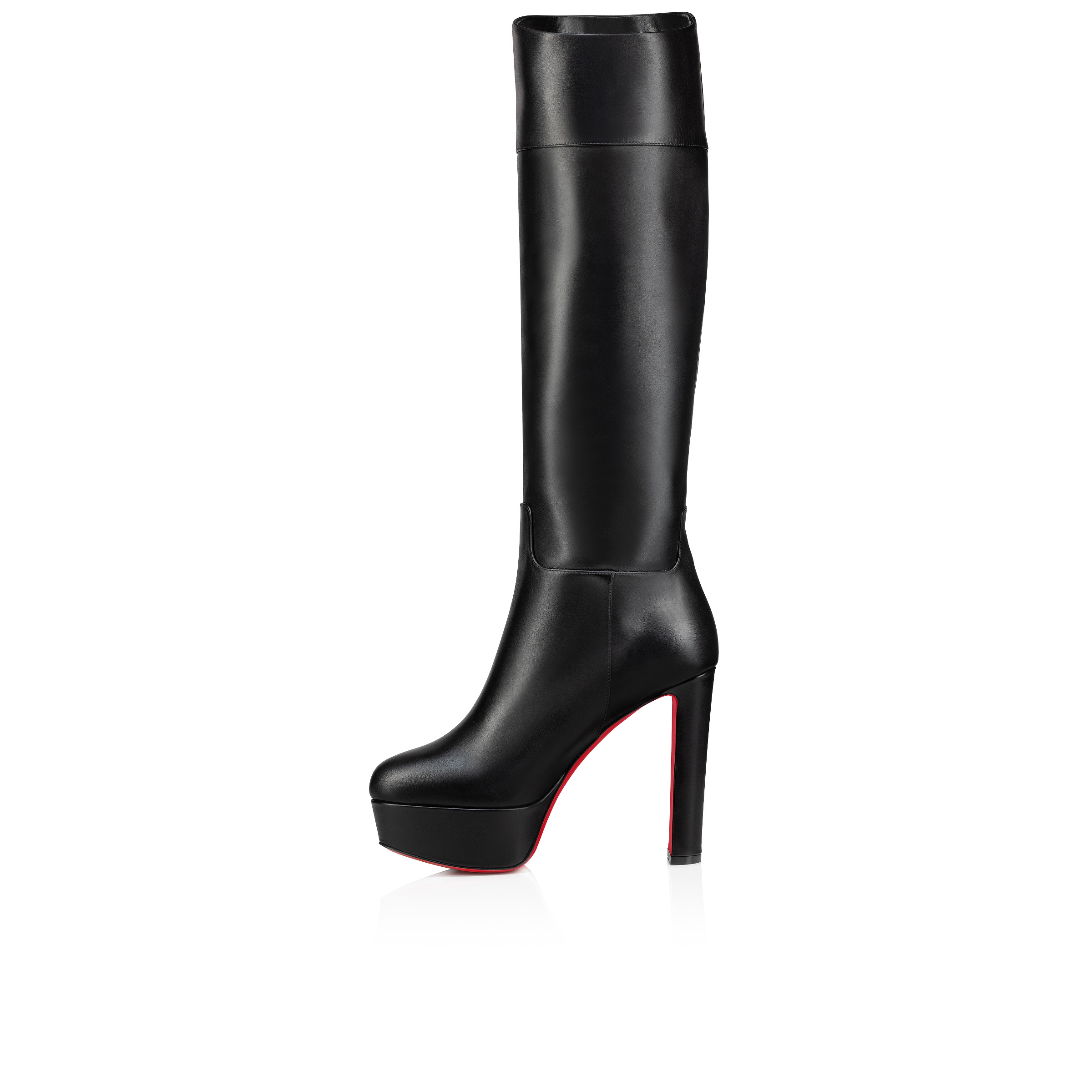 Christian louboutin black boot heels online