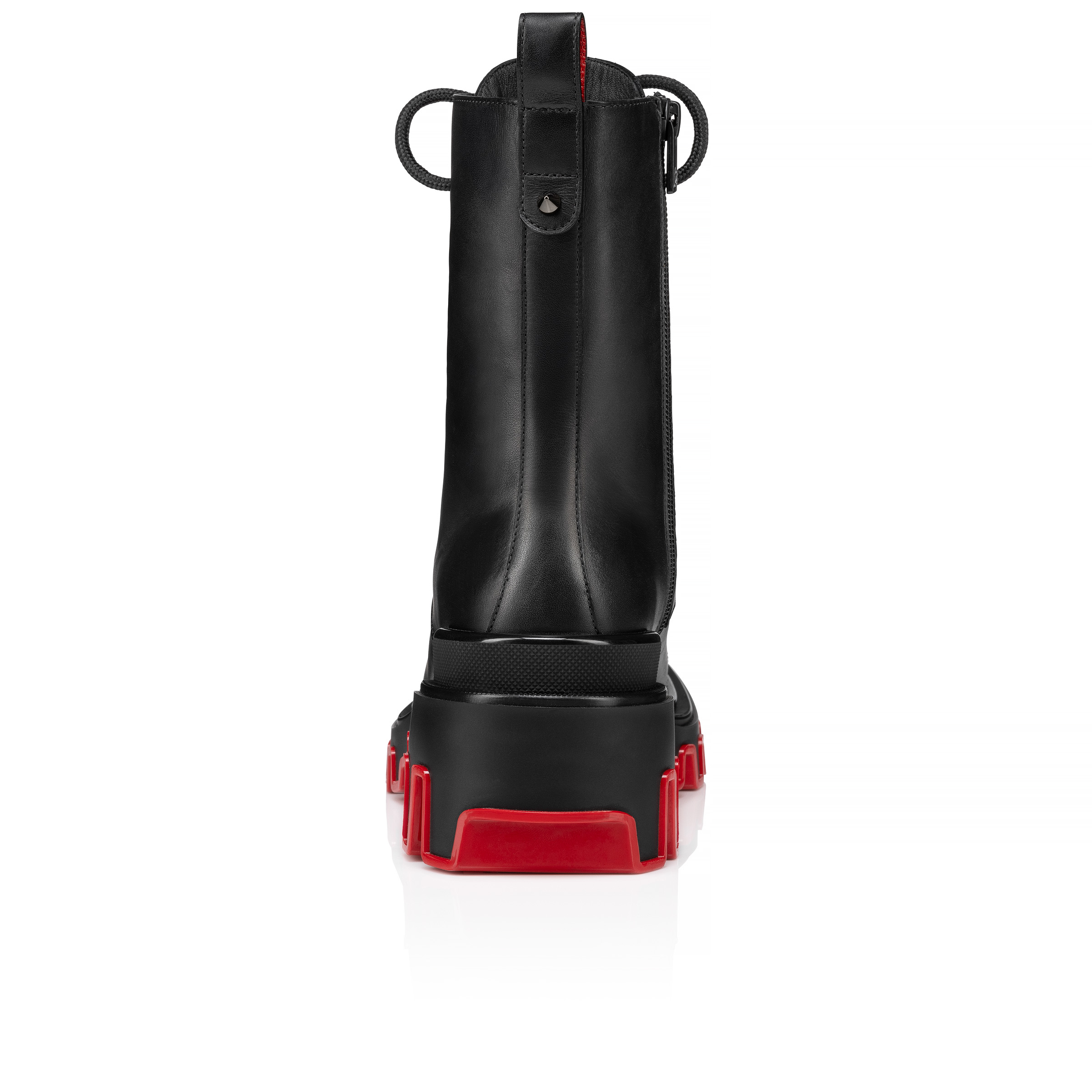 【Christian Louboutin】超特価セール★DUNE BIKE ロウ ブーツ Dune Bike leather ankle boots in black - Christian Louboutin