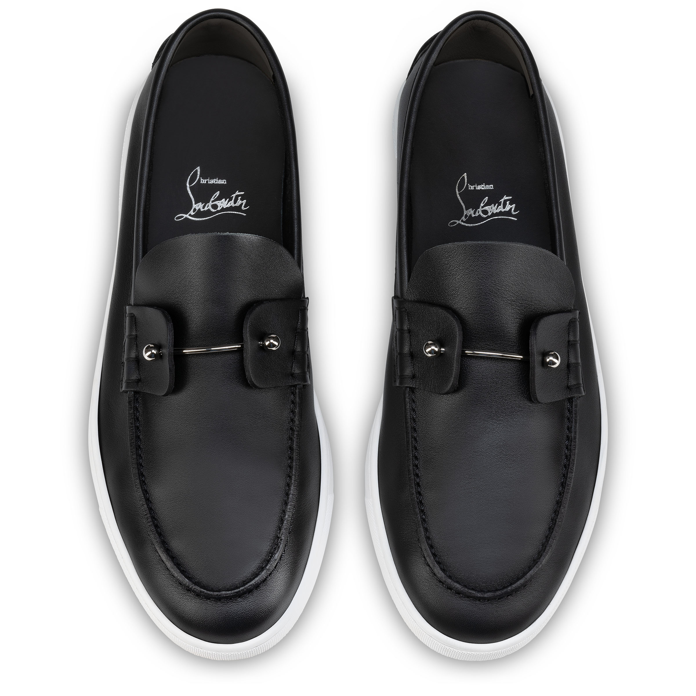 【送料&関税込】Christian Louboutin Chambeliboat Loafers In Chambelimoc - Loafers - Calf leather - Black - Men