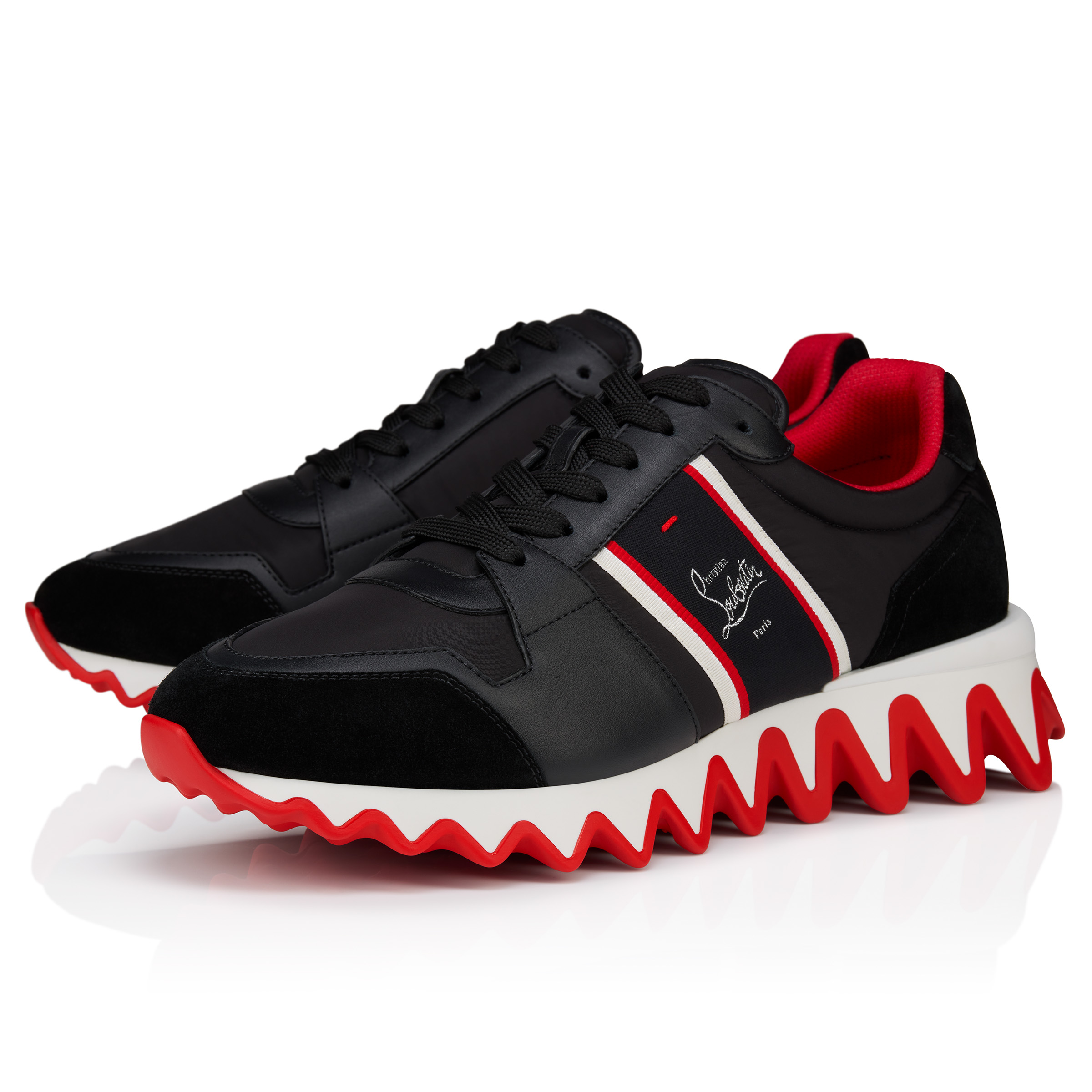 Christian Louboutinスニーカーシャークソール スタッズ26.5 1250337bk01-1250337bk01-
