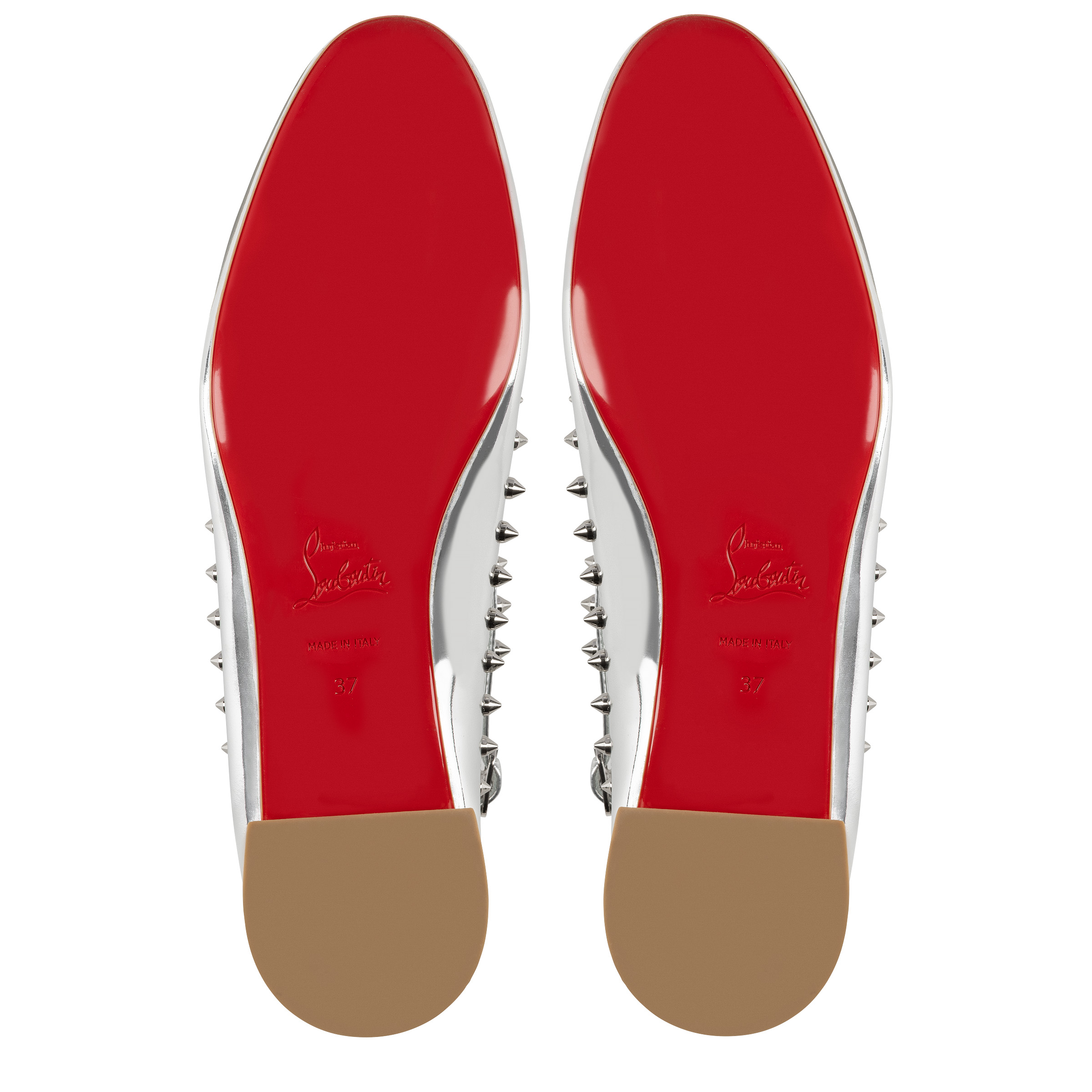 Pilouta Jane Spikes - Ballerinas - Laminated calf leather