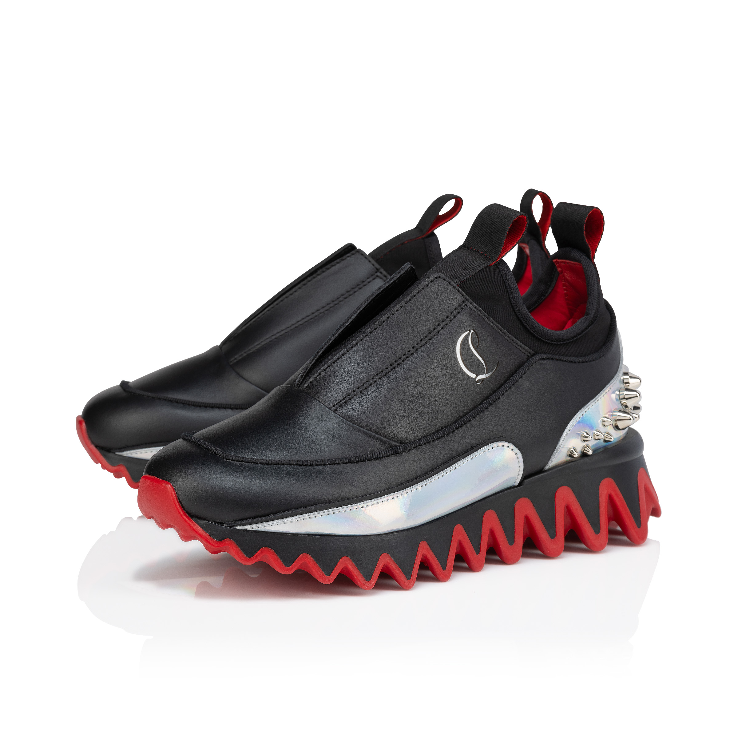 Mini Sharkyloub - Running Sneakers - Calf leather and neoprene