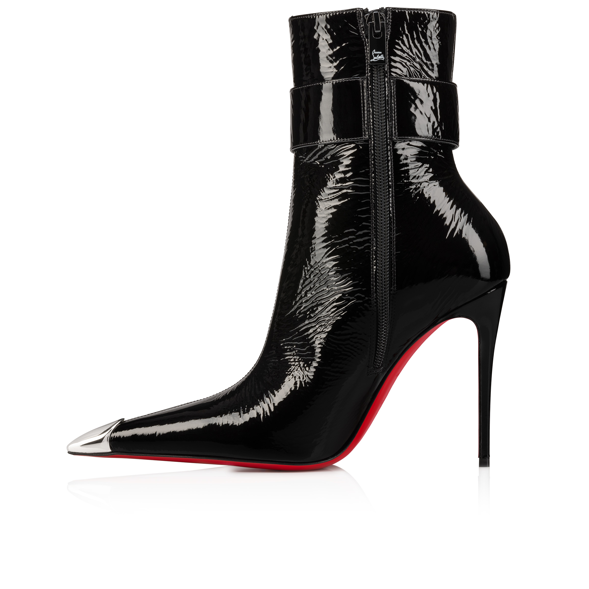 Lock Me Up Booty - 100 mm Low boots - Vog patent leather - Black 
