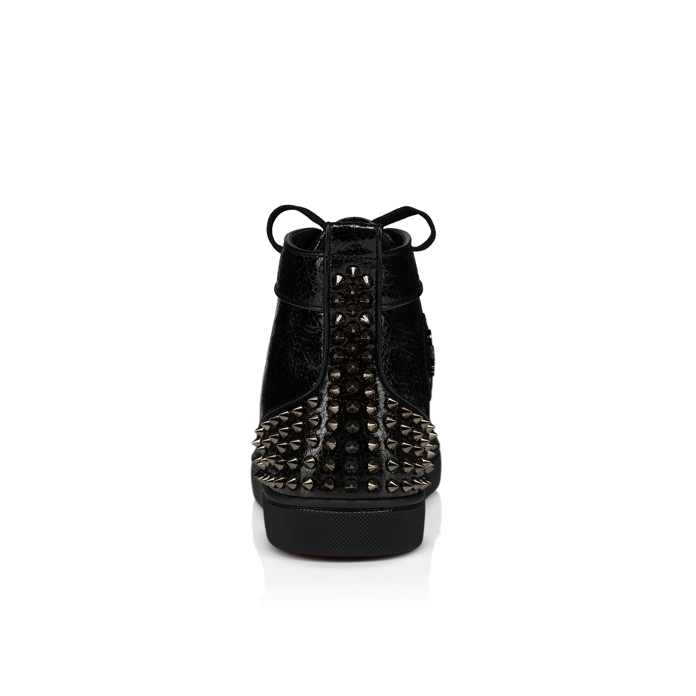 Lou Spikes - High-top sneakers - Star laminated calf leather