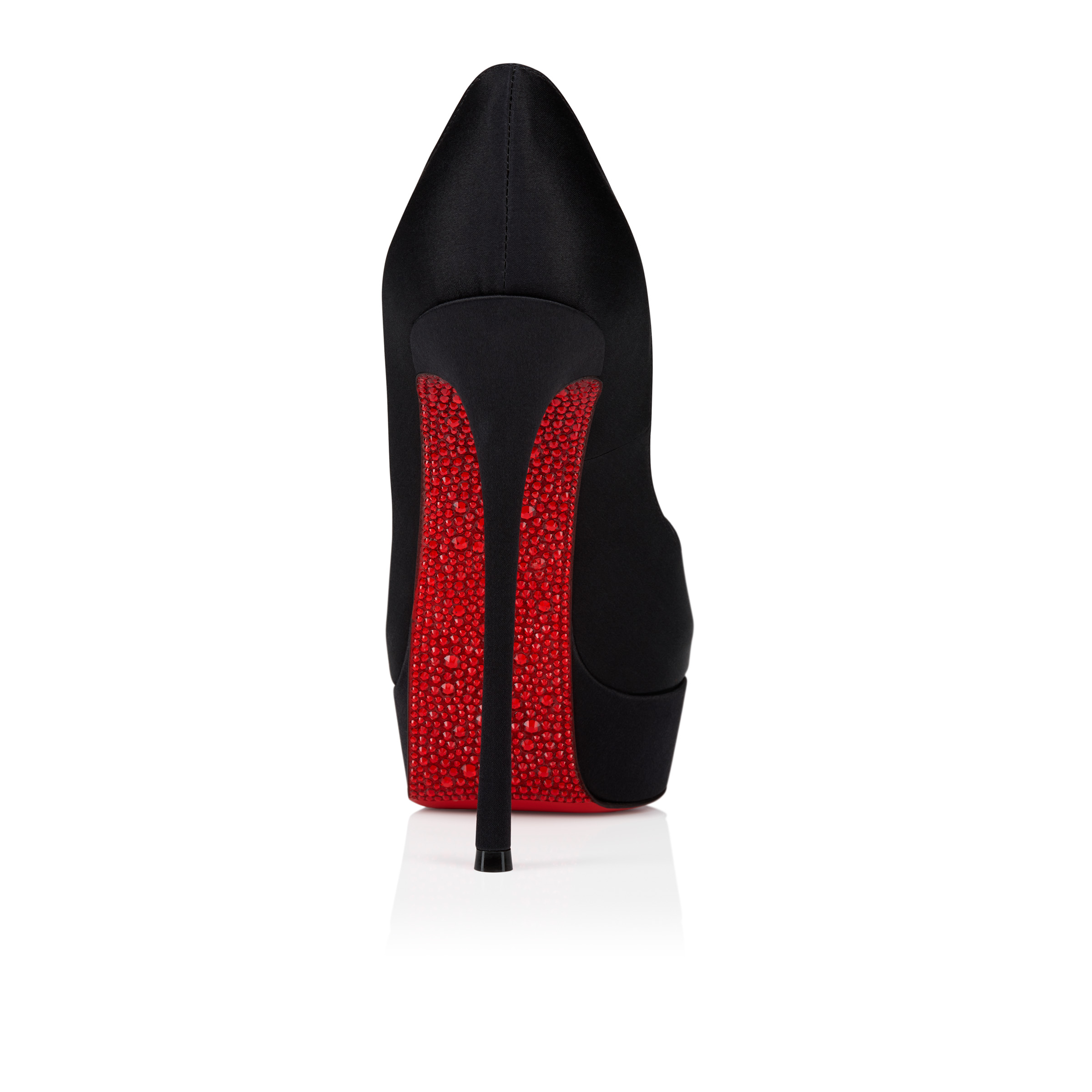 Lady Peep Suola Strass - 150 mm Pumps - Crepe satin - Black