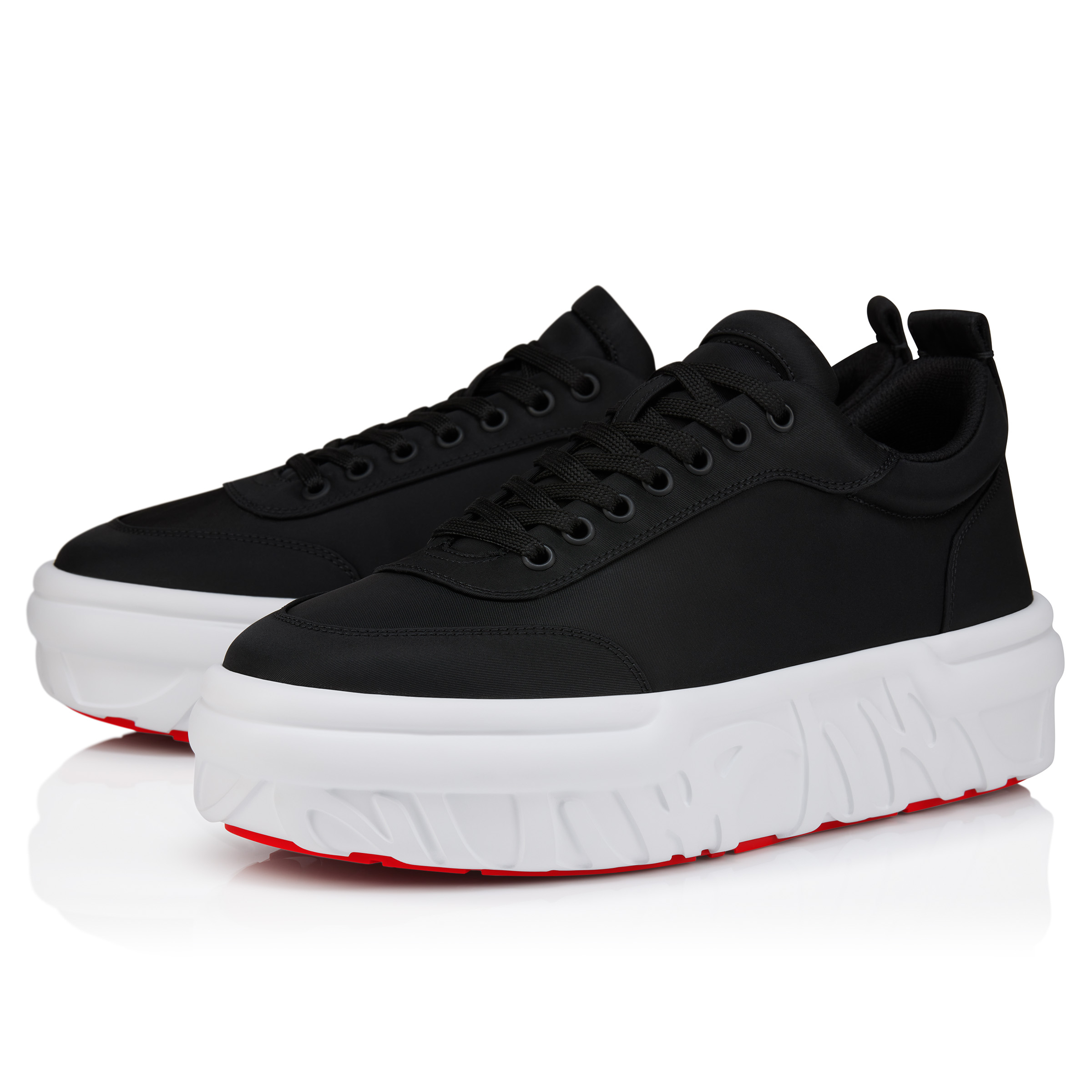 Choukario - Sneakers - Fabric and rubber - Black - Men