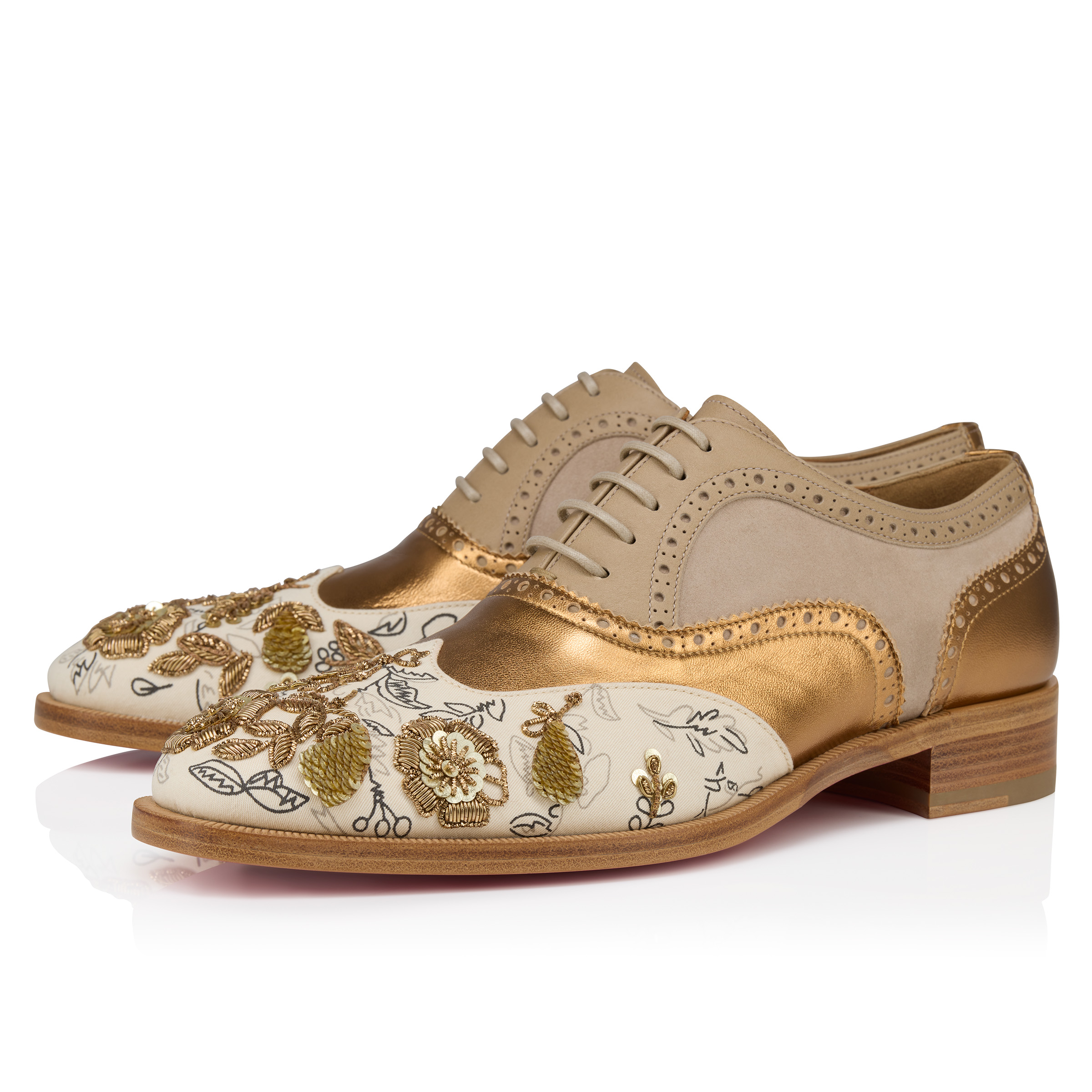 Education Esquisse Florale - Oxfords - Floral embroidered Education Esquisse Florale - Oxfords - Floral embroidered