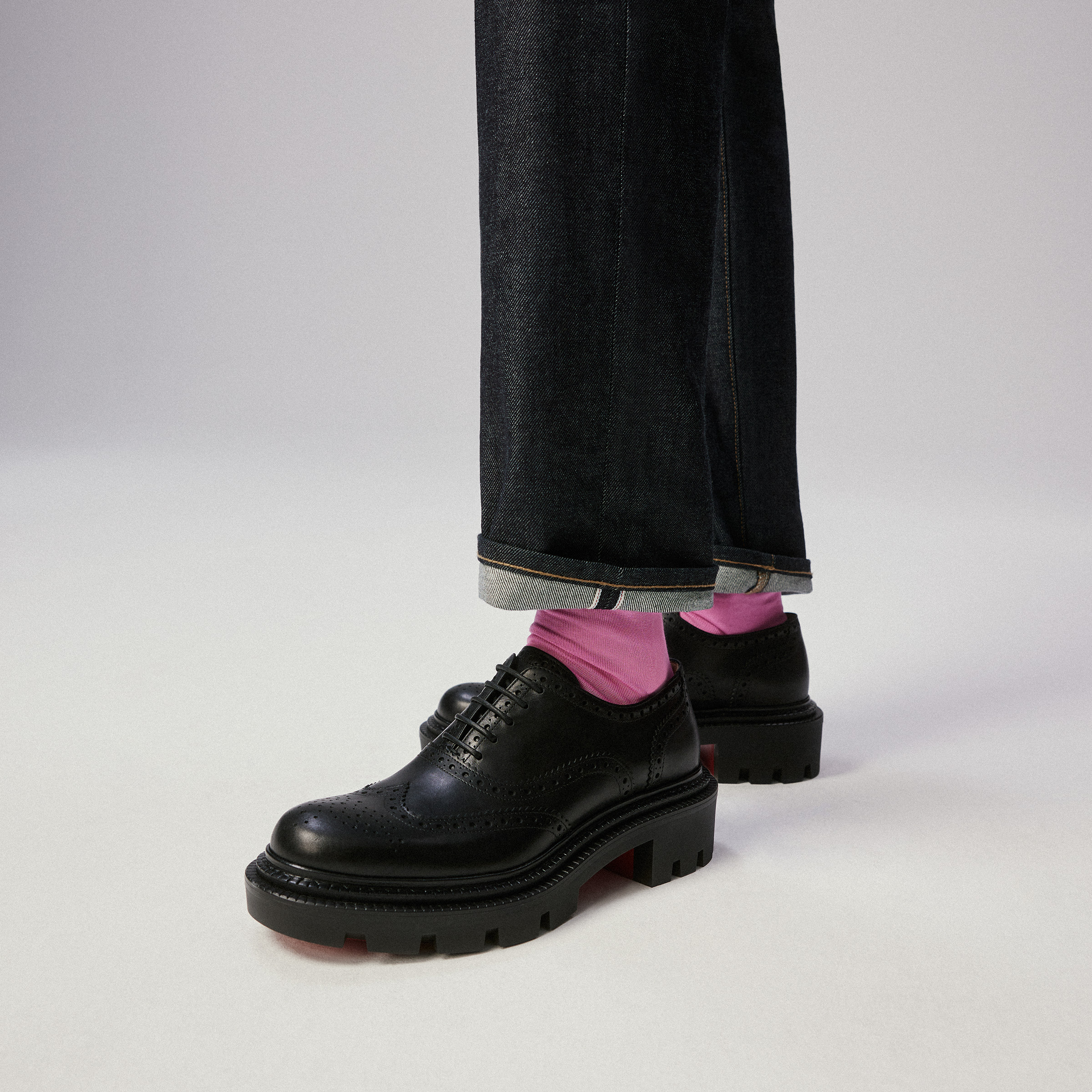 College - Oxfords - Waxed calf leather - Black - Men College - Oxfords - Waxed calf leather - Black - Men