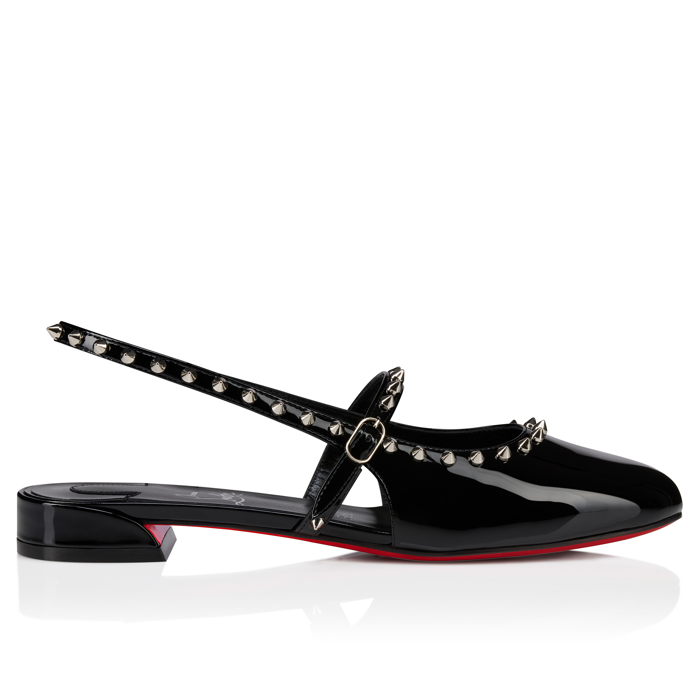 ☆大人気☆ Christian Louboutin JANISPIKES LEATHER PUMPS Miss Z - 100 mm Pumps - Patent calf leather - Black - Women