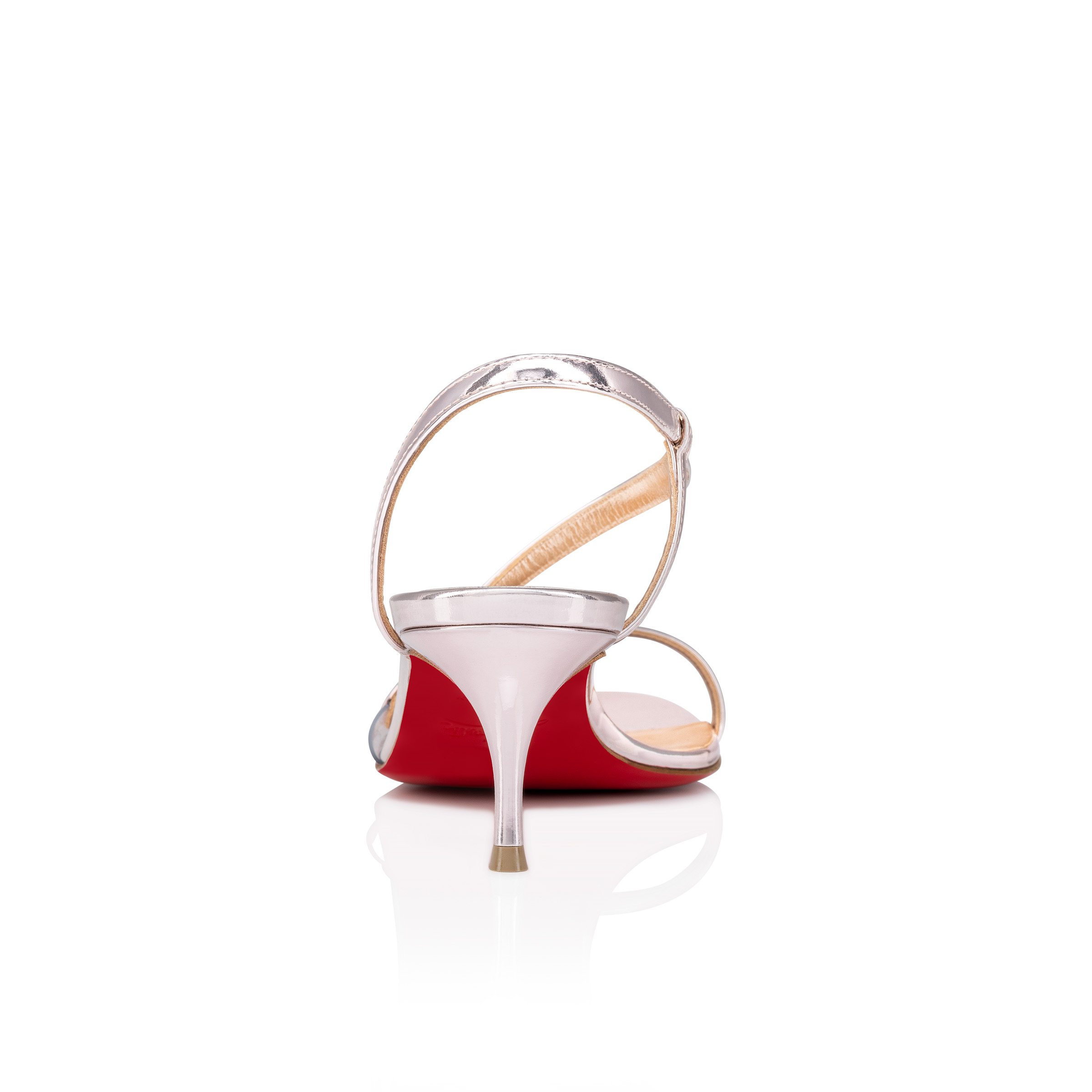 サンダル・ミュール Christian Louboutin Rosalie Sandals In Vintage Pink Laminate Rosalie - 55 mm Sandals - Laminated calf leather - Vintage