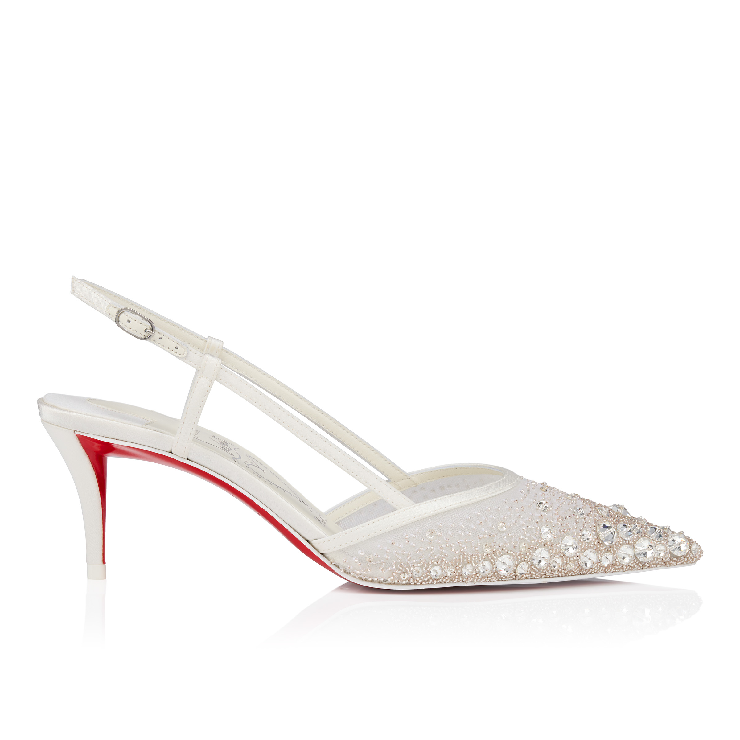 【5％OFF】 Sparkling Sling Z Miss - and Mesh - pumps Slingback mm 60 バッグ