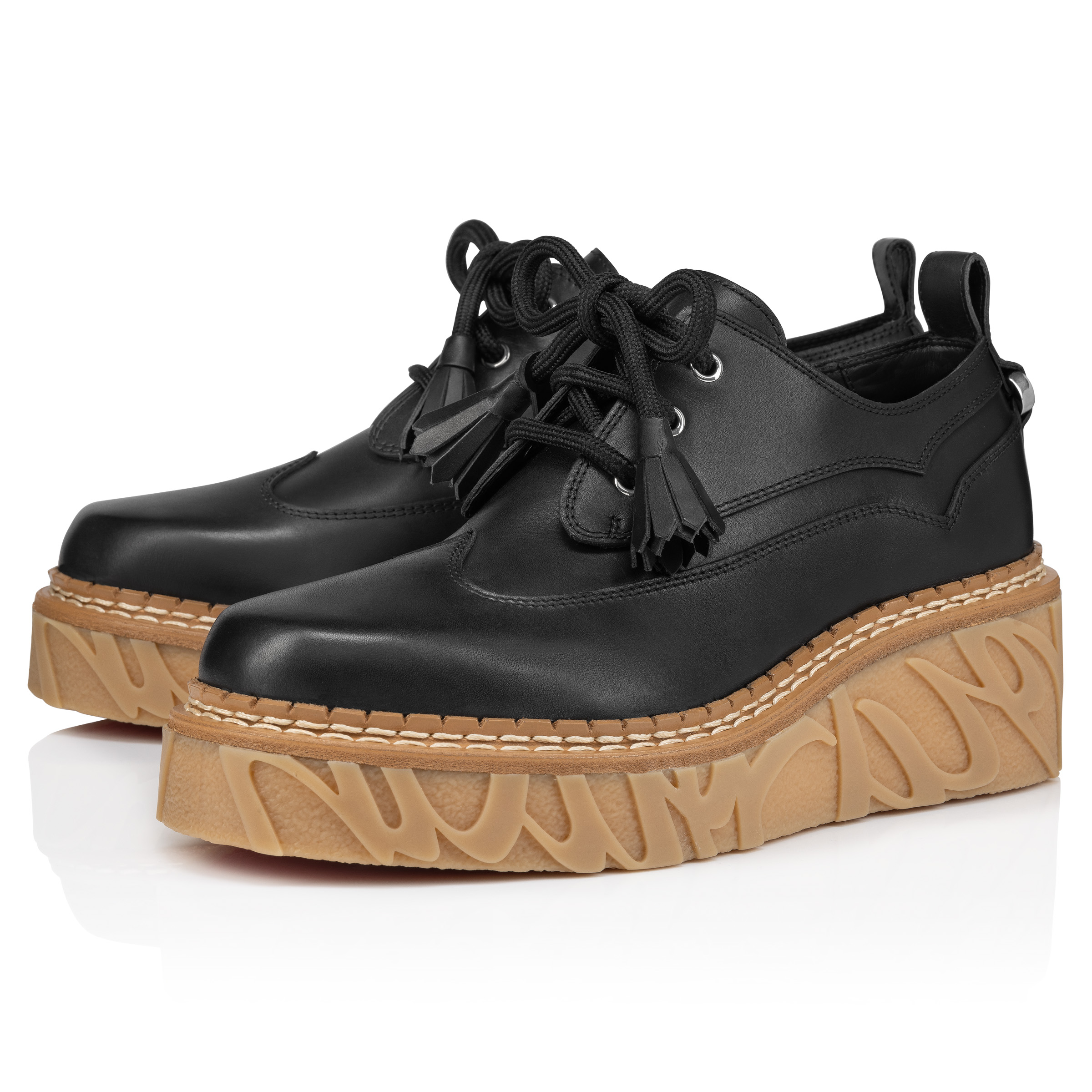 Aeroli - Oxfords - Waxed calf leather - Black - Men