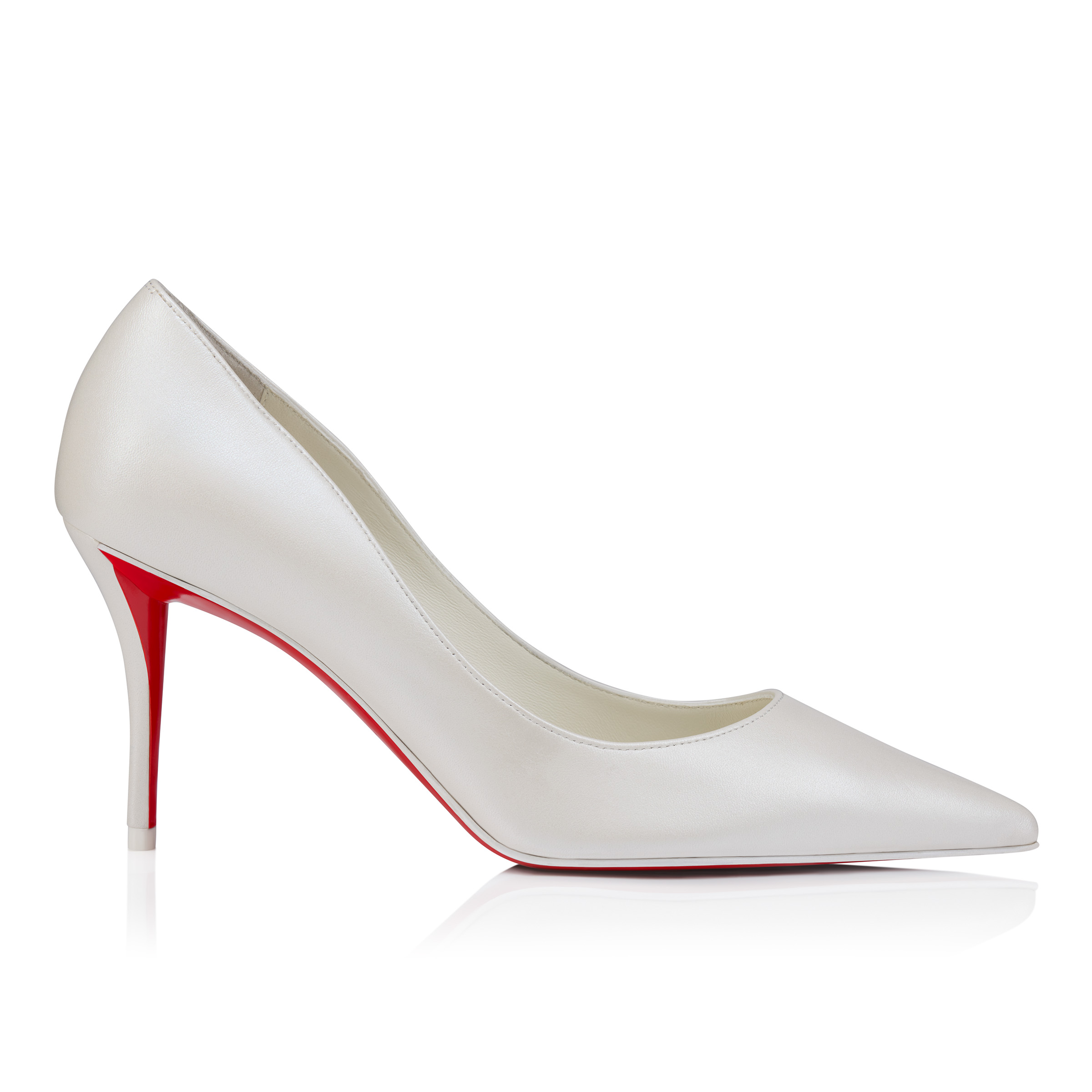Miss Z - 80 mm Pumps - Pearlescent nappa leather - Bianco - Women