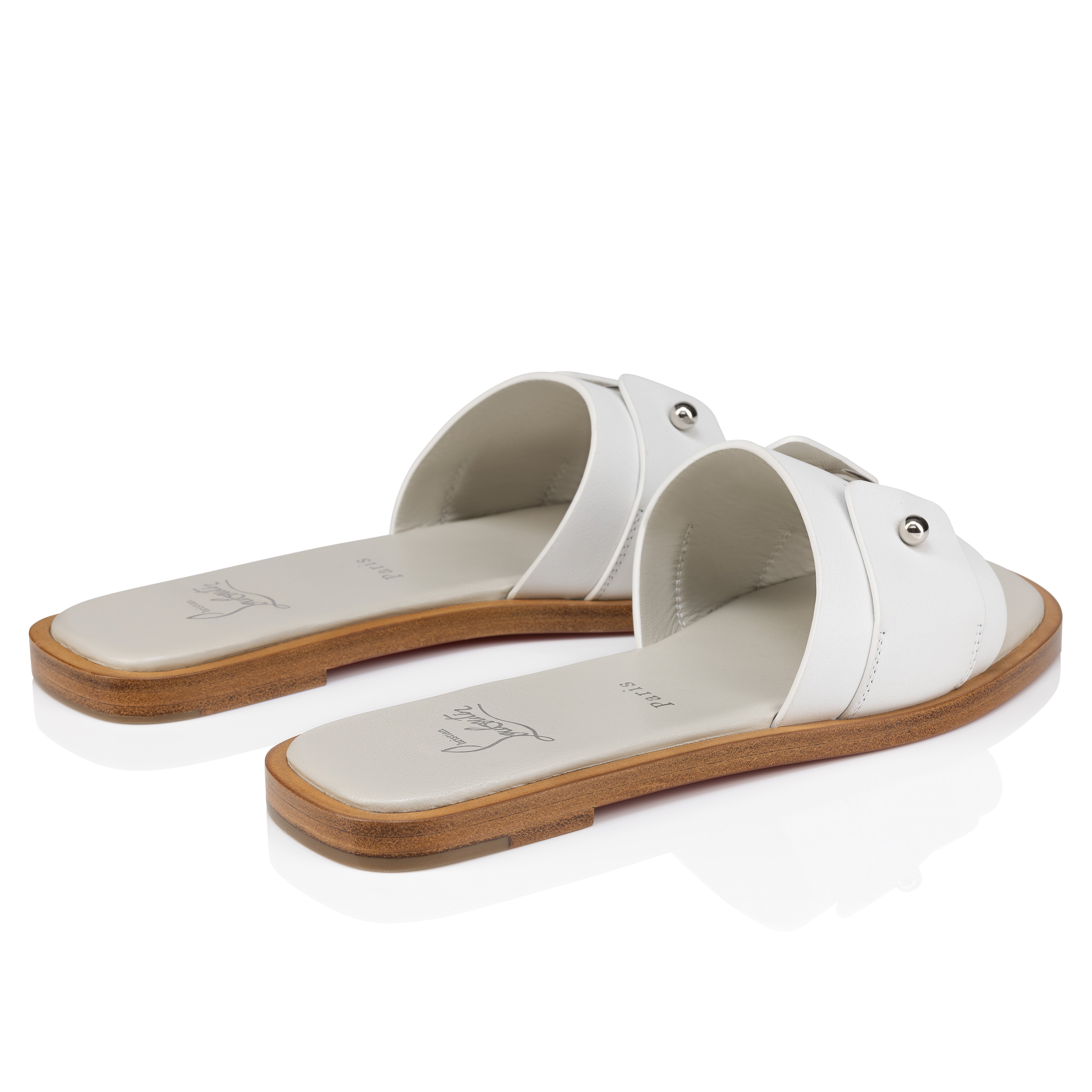 送料関税込■Christian Louboutin■Chambelimule レザースライド Christian Louboutin】Chambelimuleレザースライド