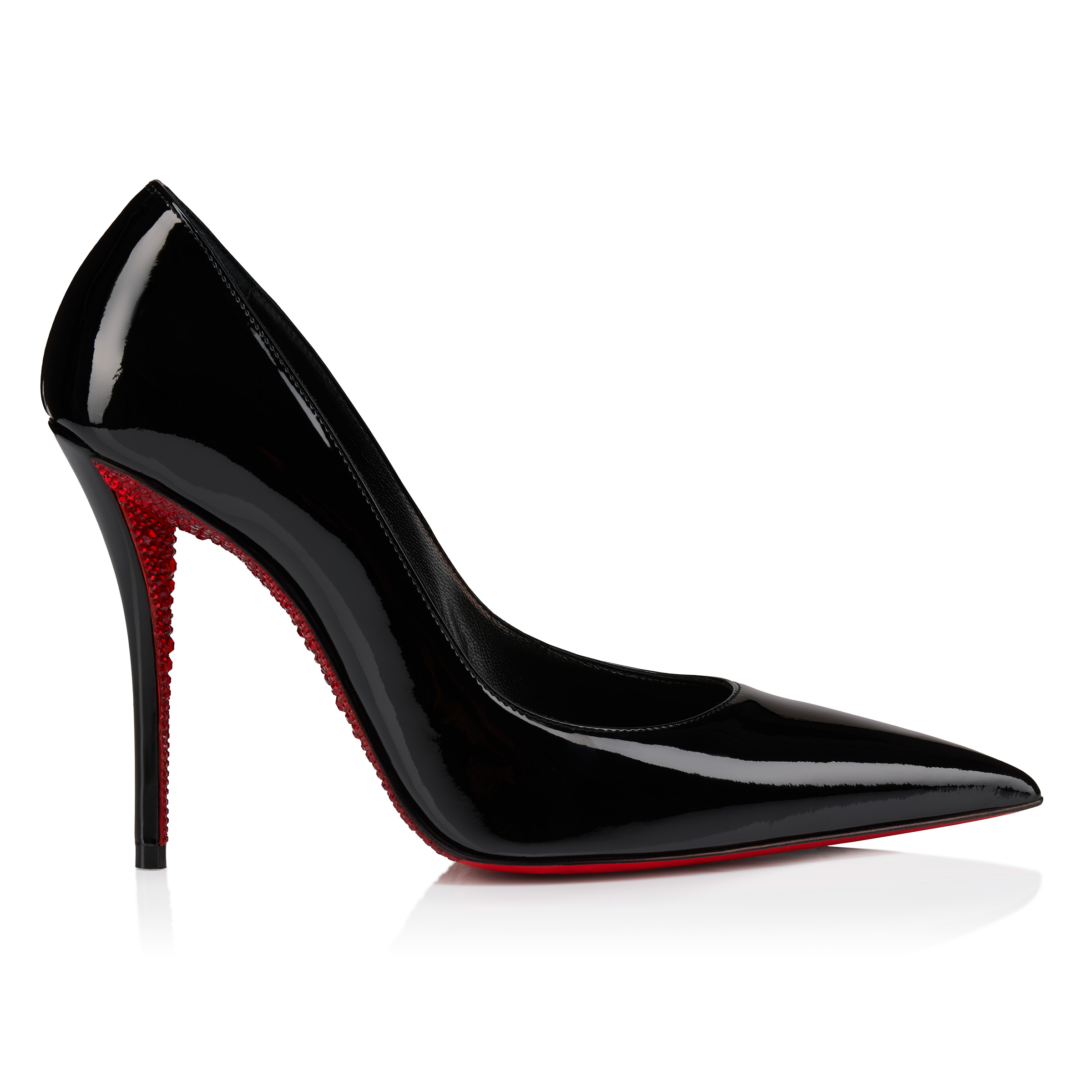 Miss Z Suola Strass - 100 mm Pumps - Patent calf leather - Black