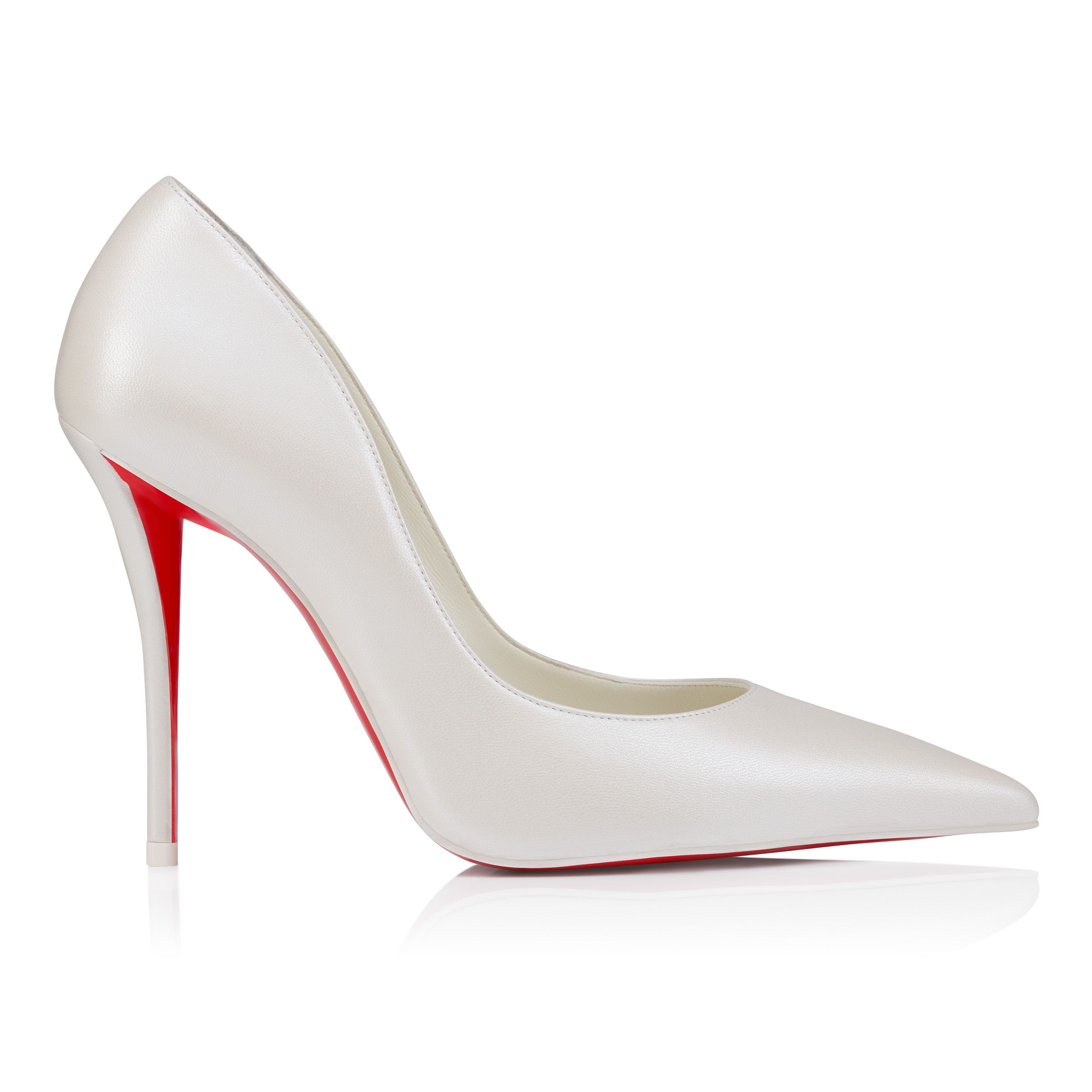 Miss Z - 100 mm Pumps - Pearlescent nappa leather - Bianco