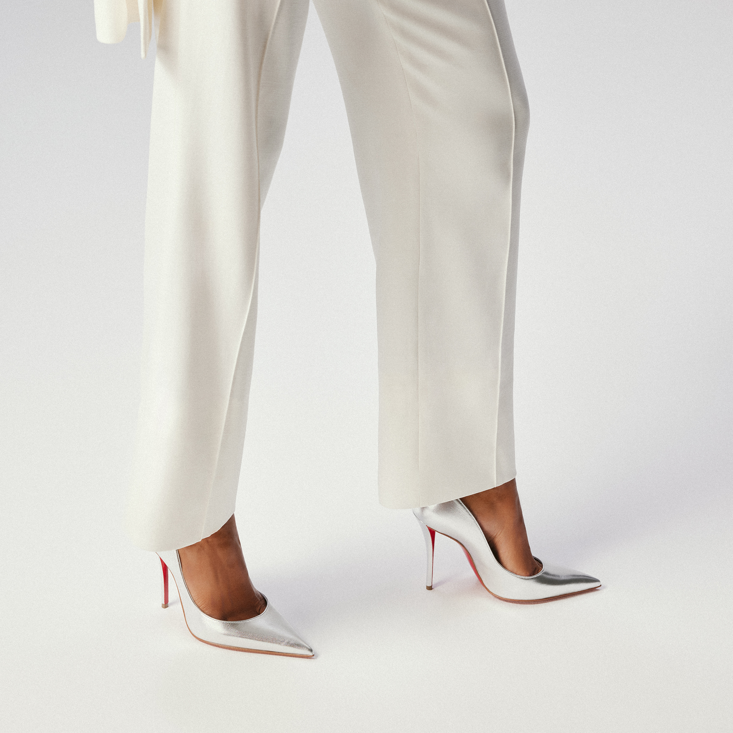 Christian Louboutin ハイヒール Miss Z - 100 mm Pumps - Laminated nappa leather - Silver - Women