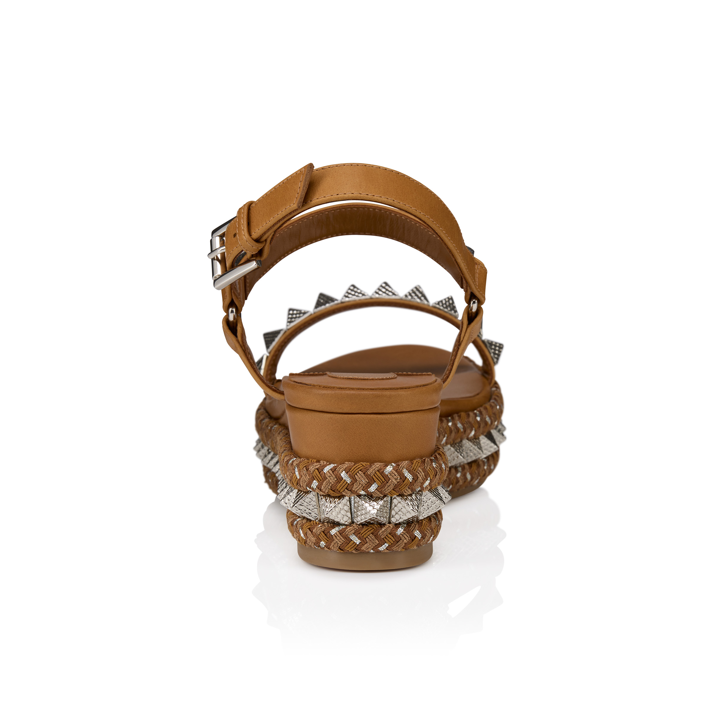 Pyraclou - 60 mm Espadrilles - Waxed calf leather - Terra